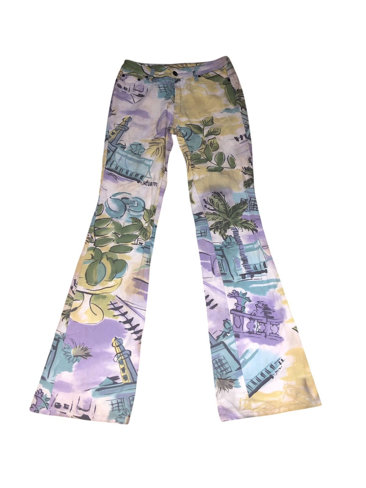 Designer × Japanese Brand × Jean Paul Gaultier ANNE ELISABETH DENIN JEANS FULL PRINT Size 28" / US 6 / IT 42 - 1 Thumbnail