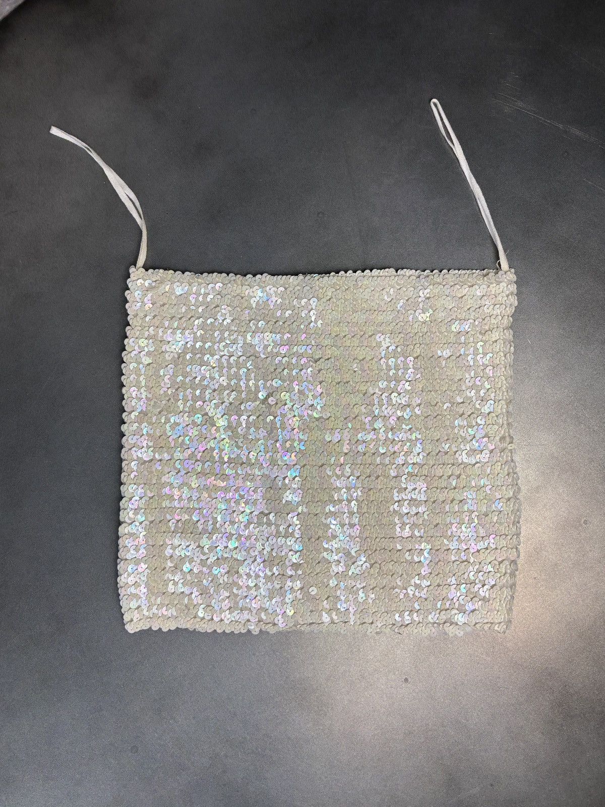 Vintage 1970s Sequin Tube Top Vintage Jump Apparel Bustier Crop Top Size S / US 4 / IT 40 - 2 Thumbnail