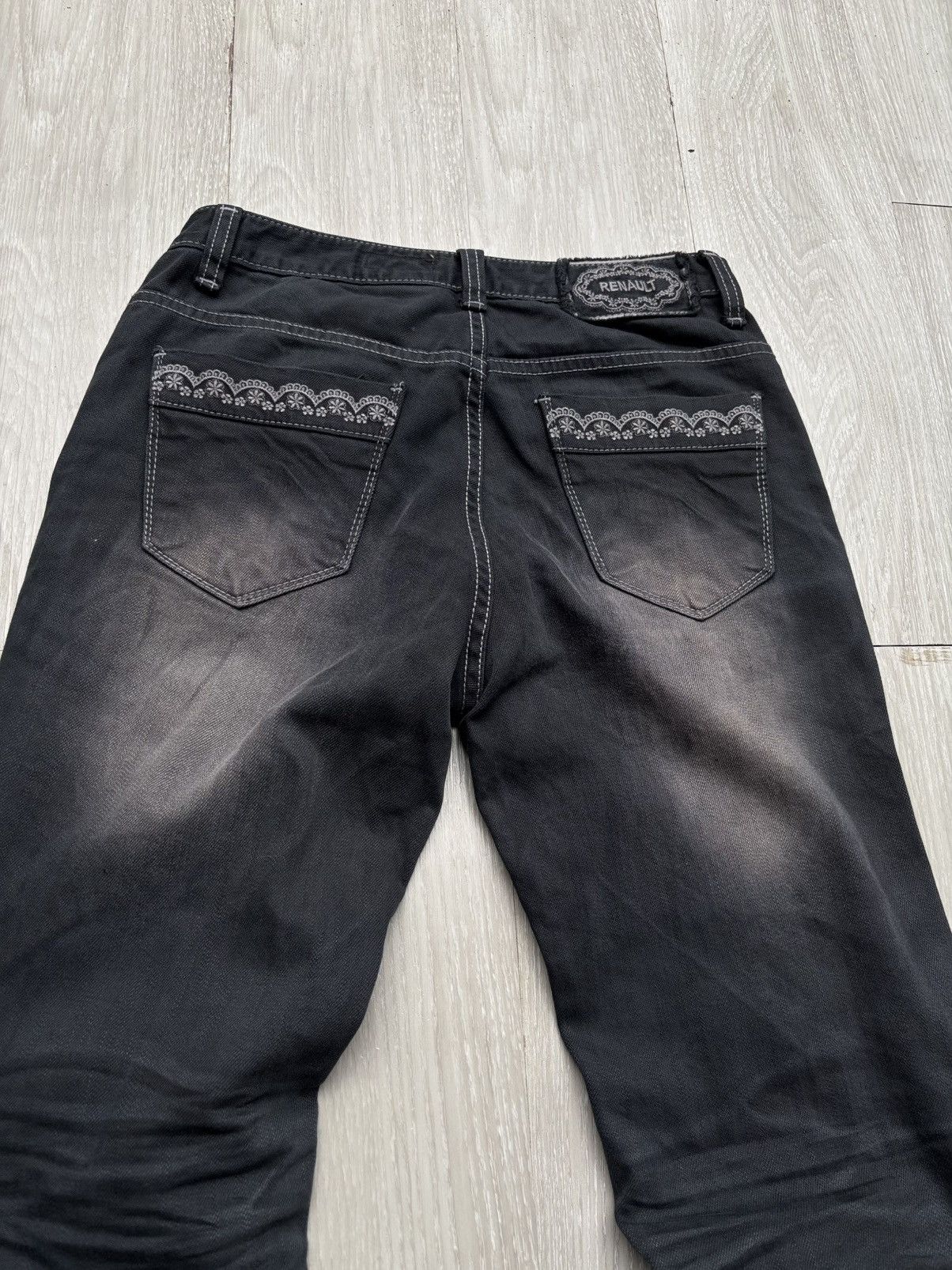 Japanese Brand RENAULT lace up flare jeans Size US 28 / EU 44 - 6 Thumbnail