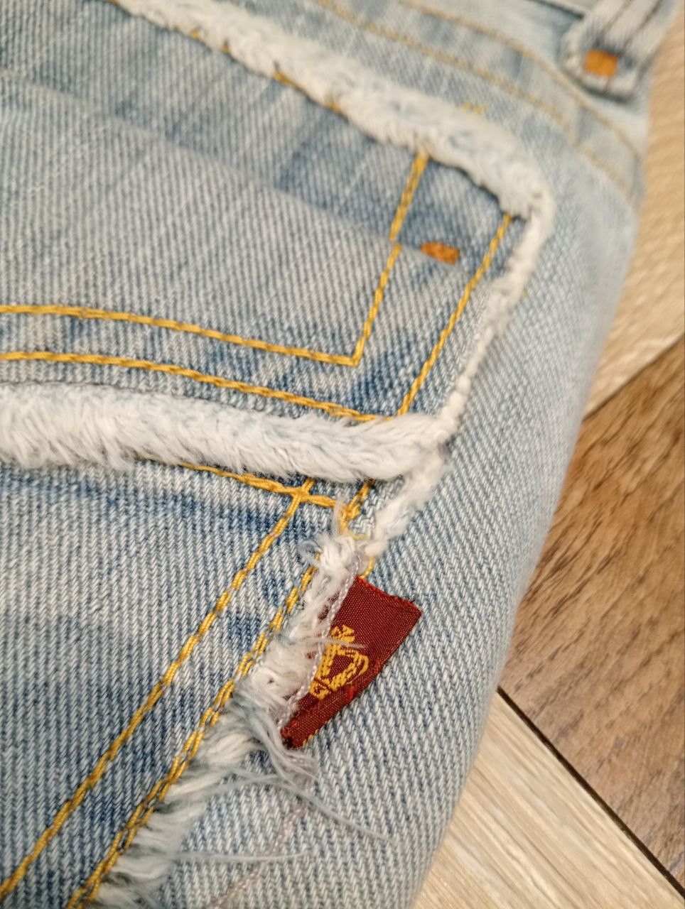 If Six Was Nine JAPANESE CUSTOM CULTURE FLARED JEANS Size US 33 - 16 Thumbnail