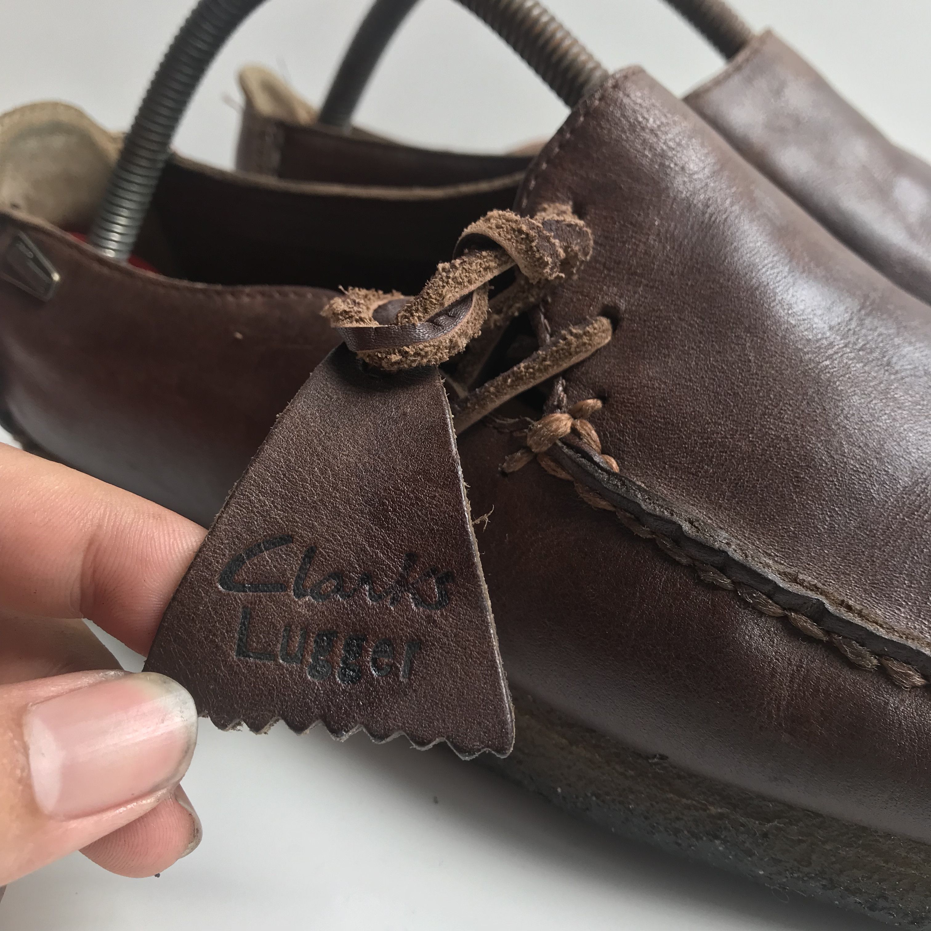 Clarks Vintage Clarks original Lugger brown leather Low Shoes Size US 8.5 / EU 41-42 - 17 Thumbnail