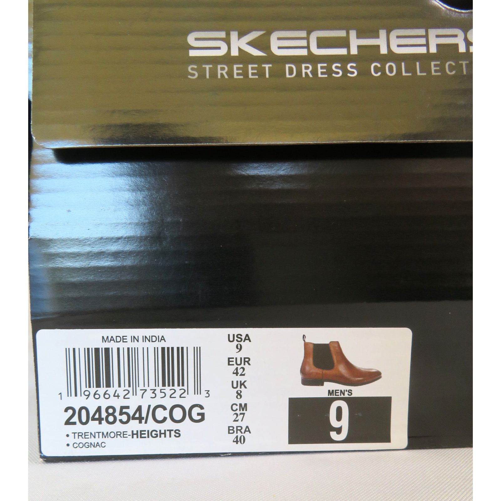 SKECHERS New SKECHERS Men Sz 9 Brown Leather Chelsea Ankle Boots Size US 9 / EU 42 - 9 Thumbnail