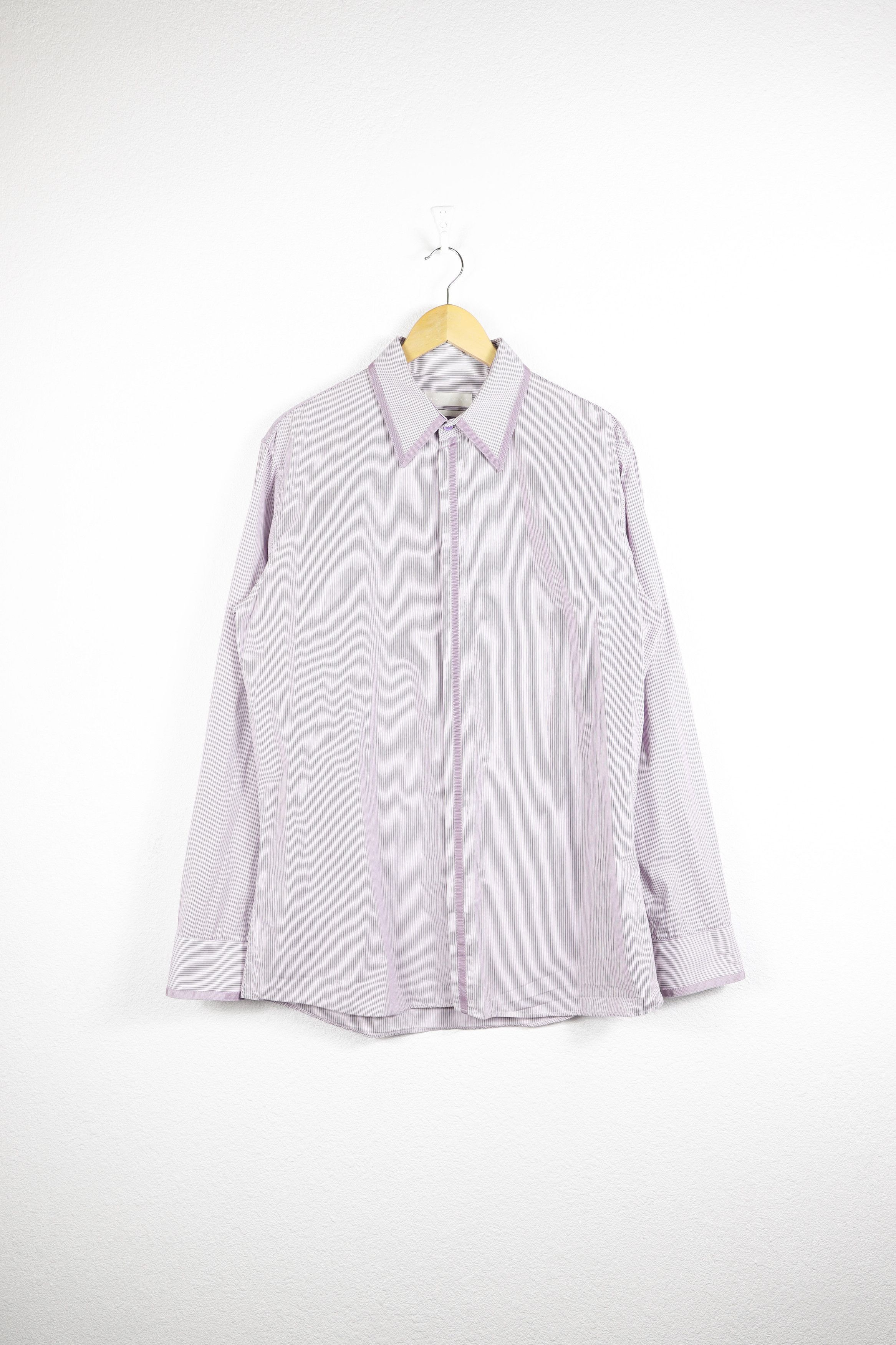 Alexander McQueen Light Purple Stripes Formal Classic Shirt