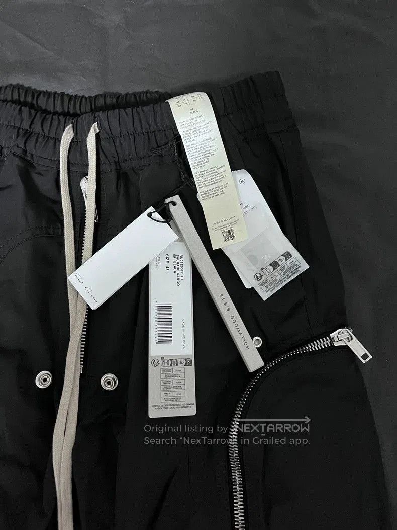 Rick Owens Rick Owens 25SS Men's Black Cargo Pants. Size US 32 / EU 48 - 3 Thumbnail