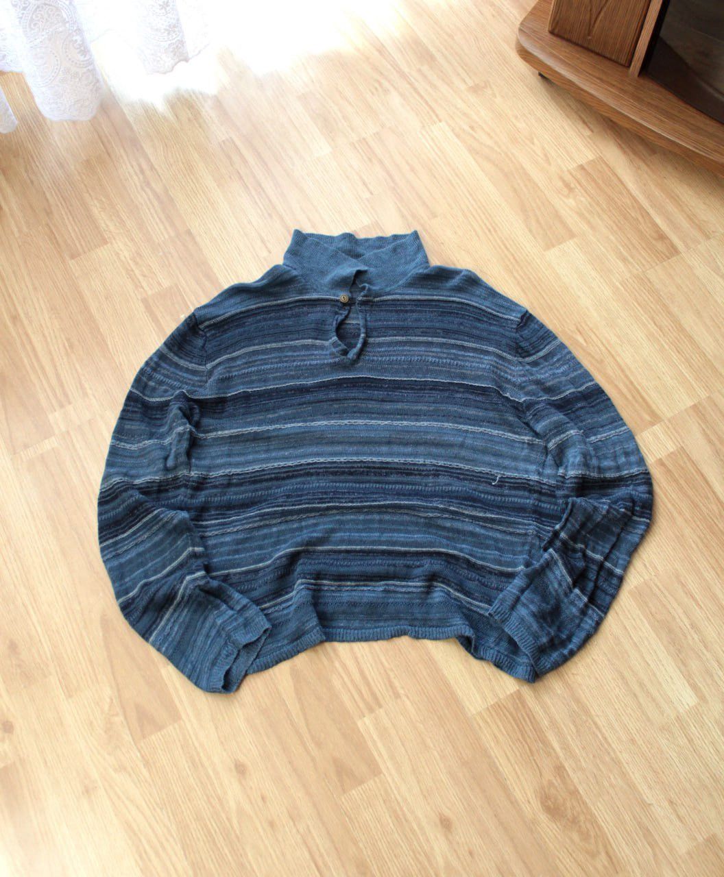 Vintage 🔥 Polo Ralph Lauren Loose Knit Linen Sweater Chief Keef Y2K Size US L / EU 52-54 / 3 - 1 Thumbnail