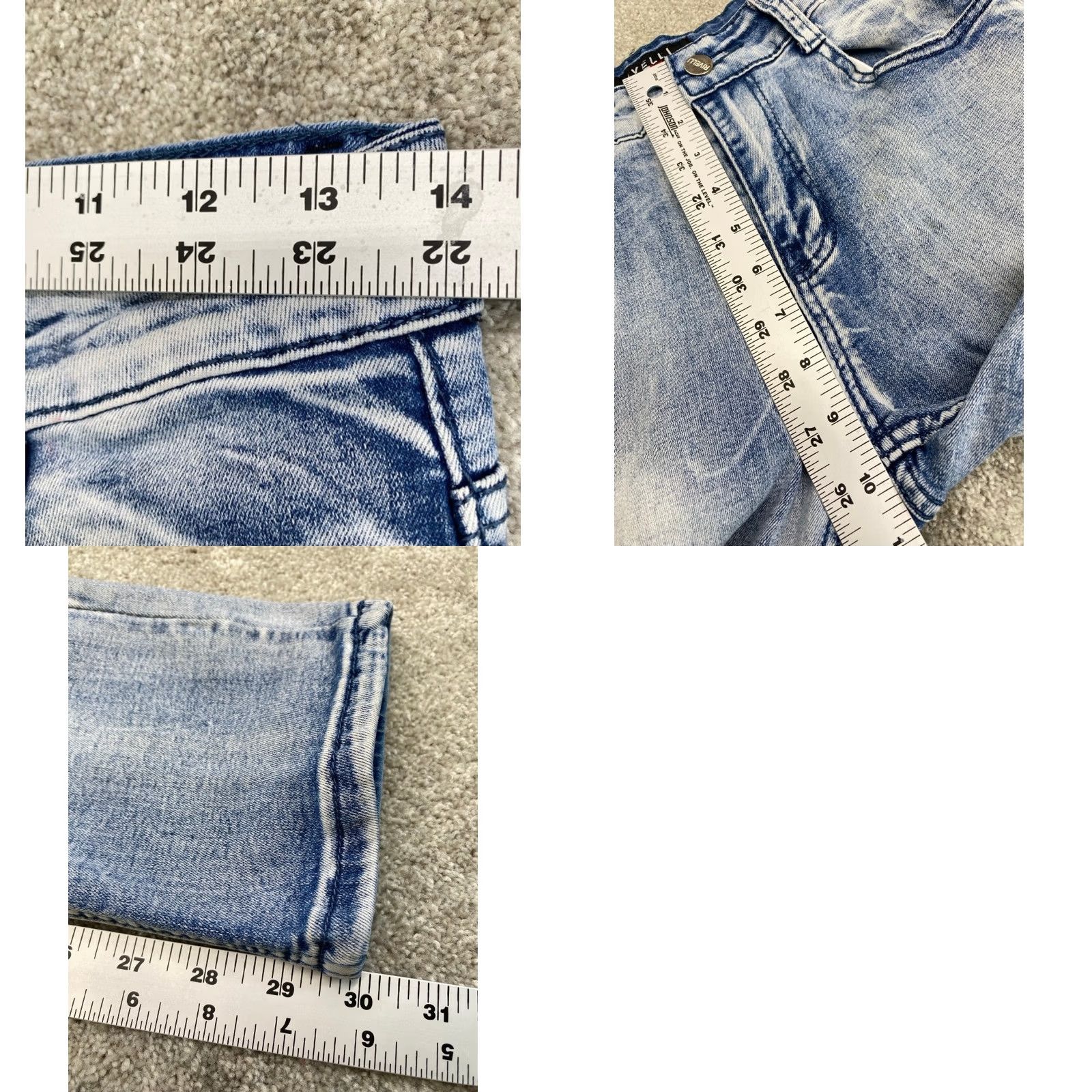 Denime Rivelli Jeans 32x32 Blue Denim Straight Slim 5808 Jeans Mens Regular 5-Pocket Stretch Cotton Polyester Spandex N/A Size US 32 / EU 48 - 10 Thumbnail