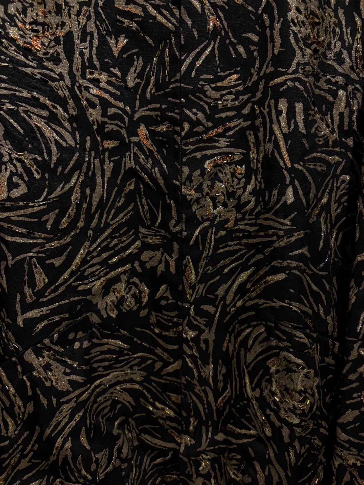 Yves Saint Laurent YSL Dark Gold Tiger Beaded Embroidered Jacket Size 50 Size US M / EU 48-50 / 2 - 4 Thumbnail