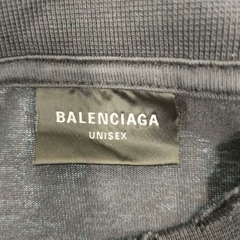 Balenciaga Black Tape Printed Short Sleeve T-Shirt