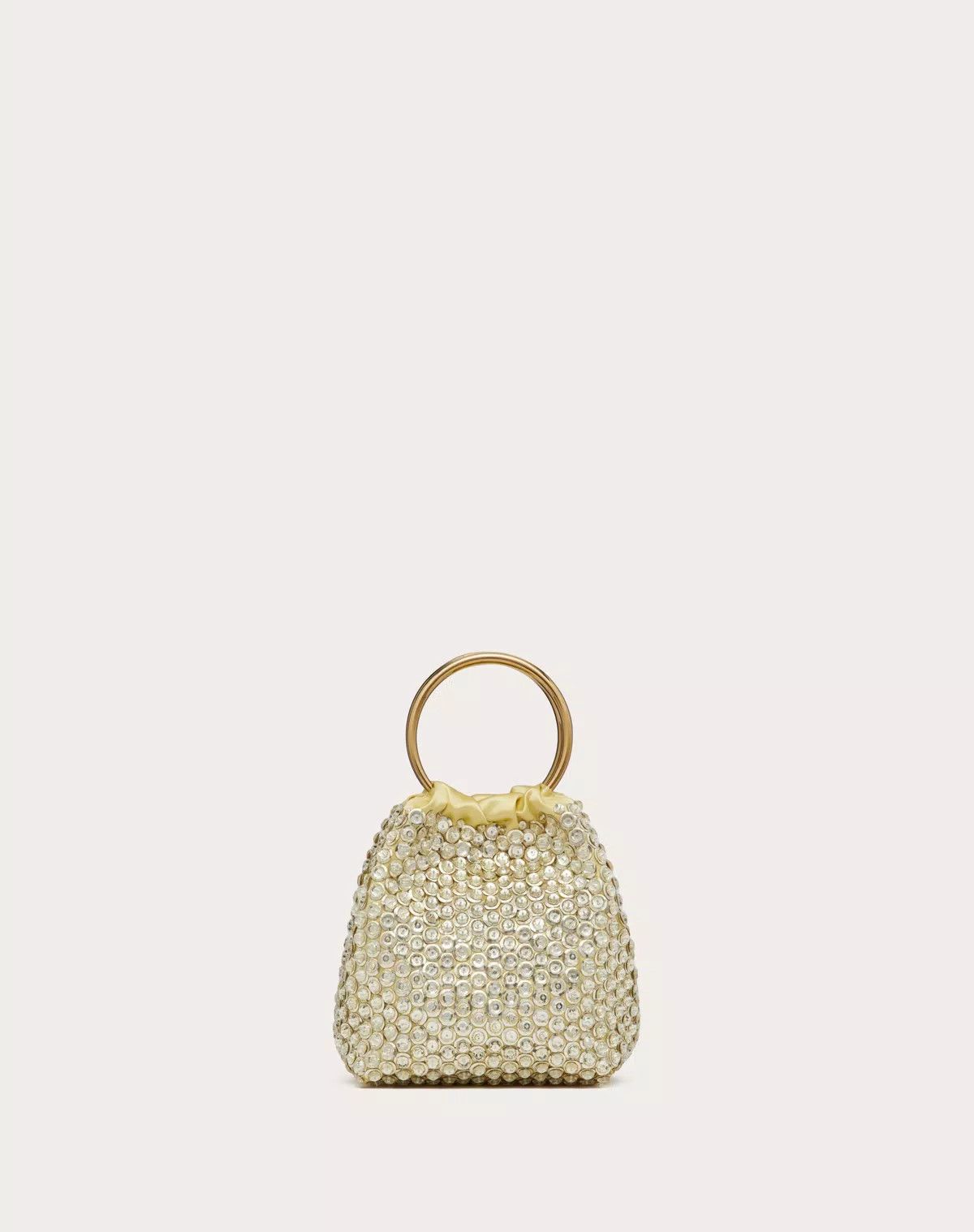 Valentino oc11z0725 Size:OS/Secrets Embroidered Bucket Bag in Silver Size ONE SIZE - 3 Thumbnail