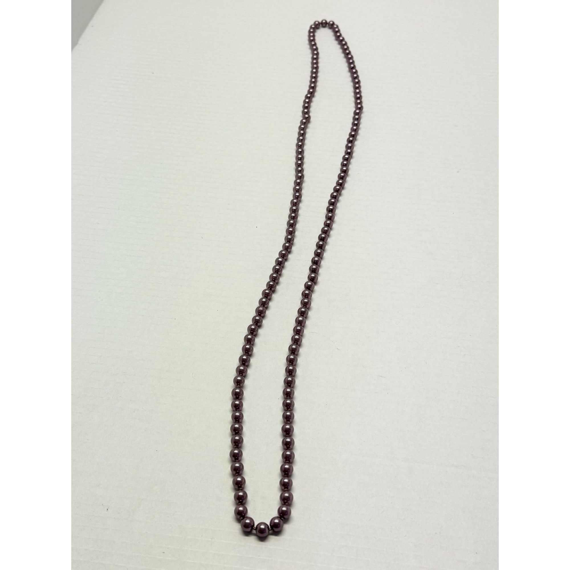 Vintage Vintage faux pearl purple beaded necklace Size ONE SIZE - 3 Thumbnail