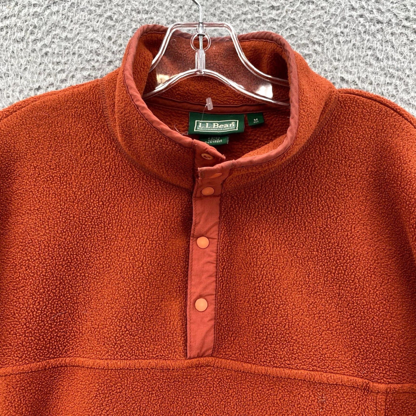 Vintage VINTAGE L.L.Bean Sweater Shirt Mens Medium Polartec 1/4 T Snap Pullover Fleece Boxy Y2K orange 90s Mens Size US M / EU 48-50 / 2 - 2 Thumbnail