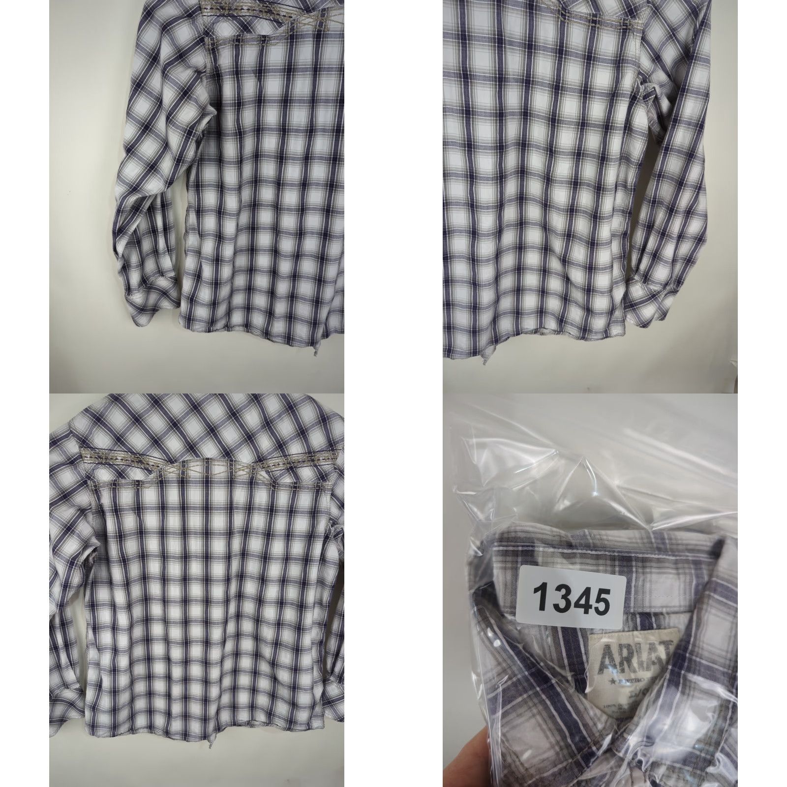 Ariat Ariat Retro Fit Plaid Pearl Snap Long Sleeve Button Up Shirt L Mens Western Size US L / EU 52-54 / 3 - 10 Thumbnail