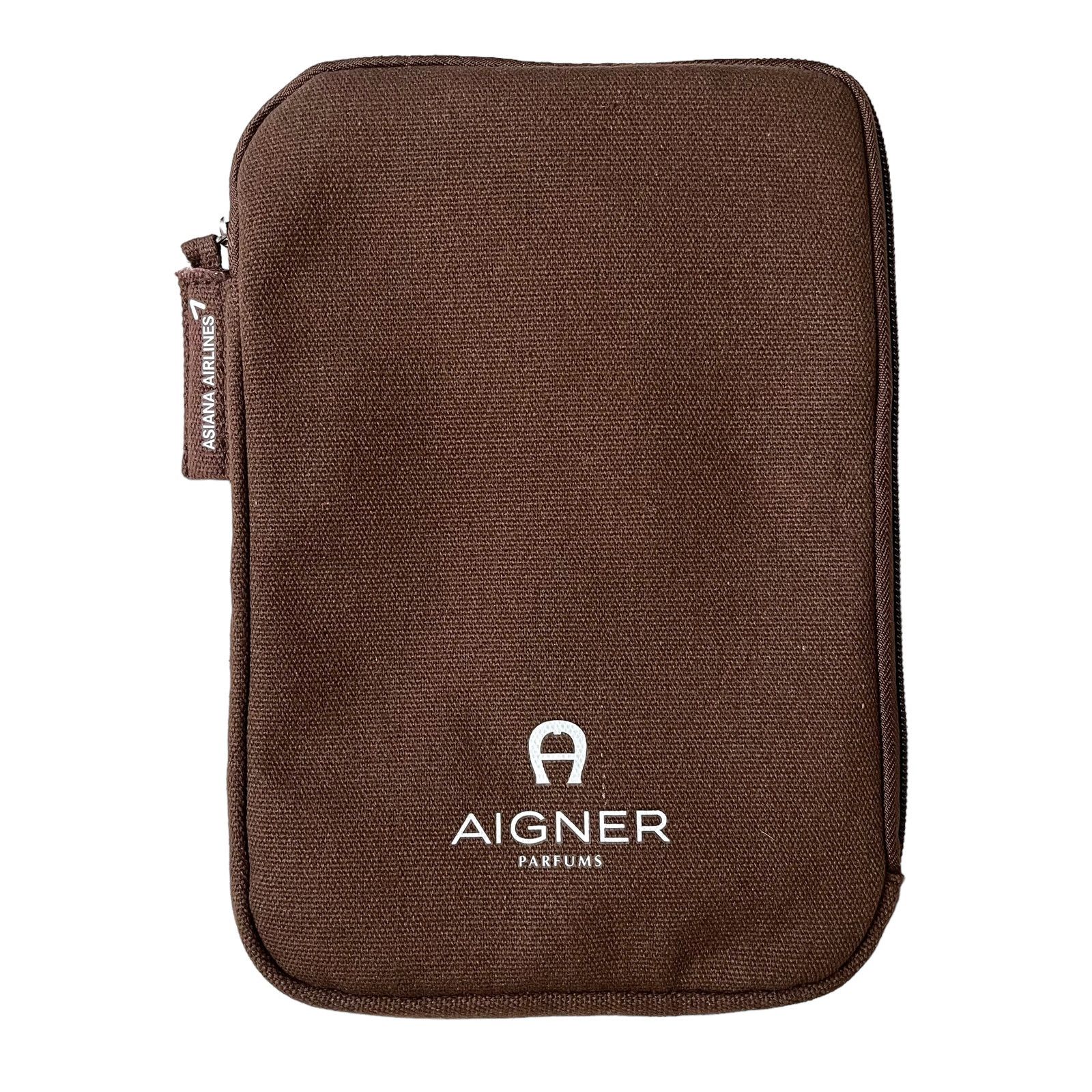 Aigner Aigner Parfums Brown Zip-Around Pouch Toiletry Bag Size ONE SIZE - 6 Thumbnail