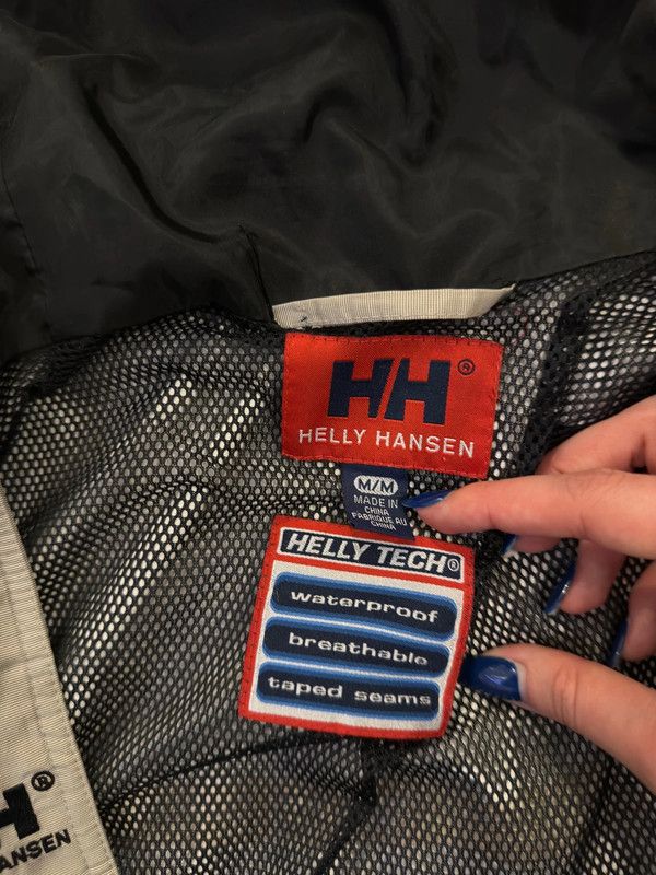 Helly Hansen Men's Jacket Raincoat Windbreaker M Hooded Beige Waterproof Size US M / EU 48-50 / 2 - 7 Thumbnail