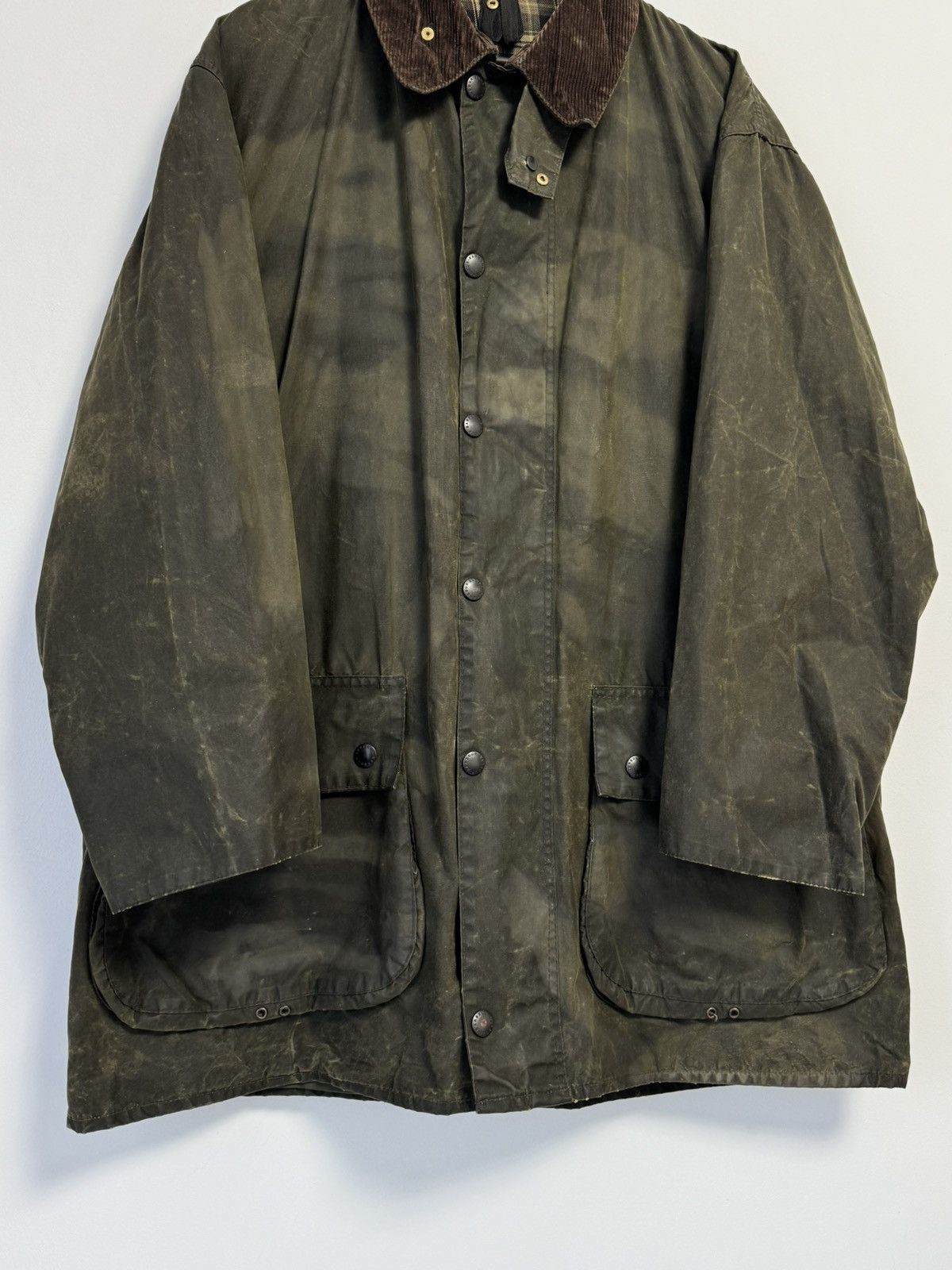 Barbour Vintage Barbour Border Waxed Cotton Mens Jacket Coat Size US XL / EU 56 / 4 - 2 Thumbnail