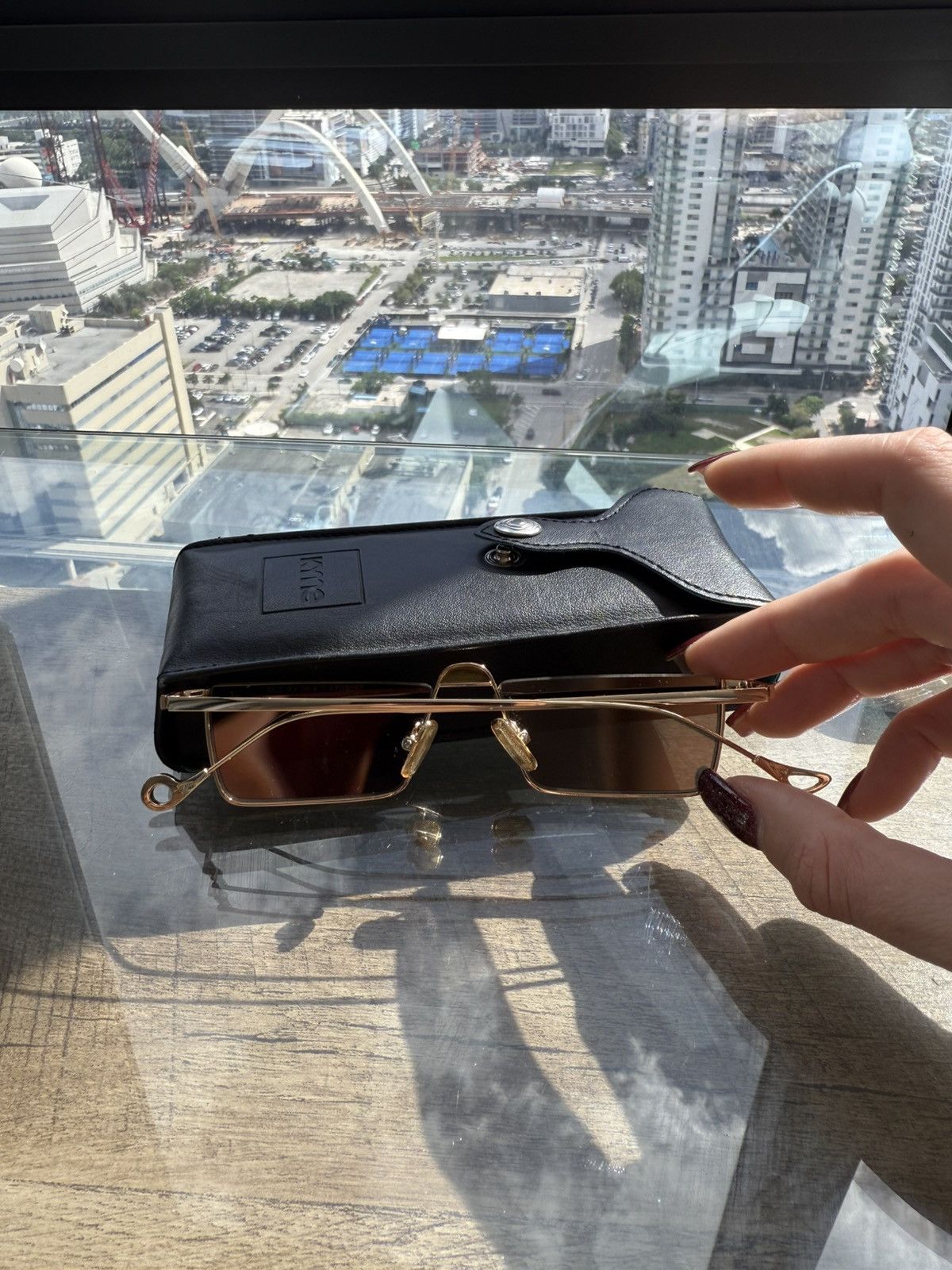 Other Kyme Italy Gold Square Sunglasses — Modern Luxe Design Size ONE SIZE - 7 Thumbnail