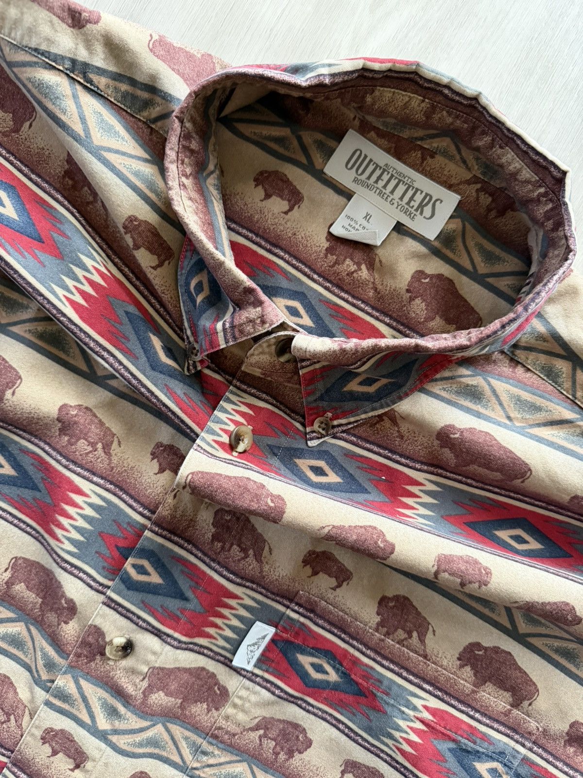 Roundtree & Yorke Vtg Outfitters Roundtree Yorke Aztec Buffalo Southwest XL Size US XL / EU 56 / 4 - 3 Thumbnail