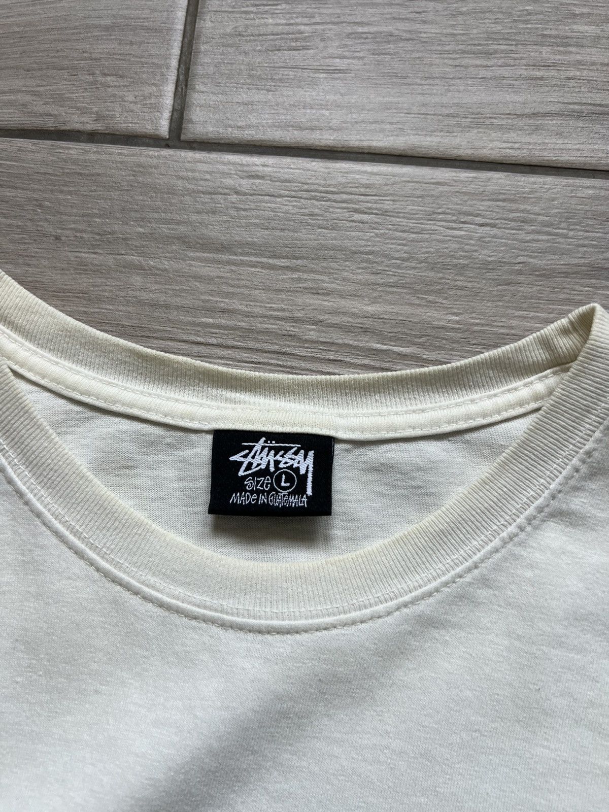 STUSSY VINTAGE BIG PRINT LOGO STREETWEAR TEE