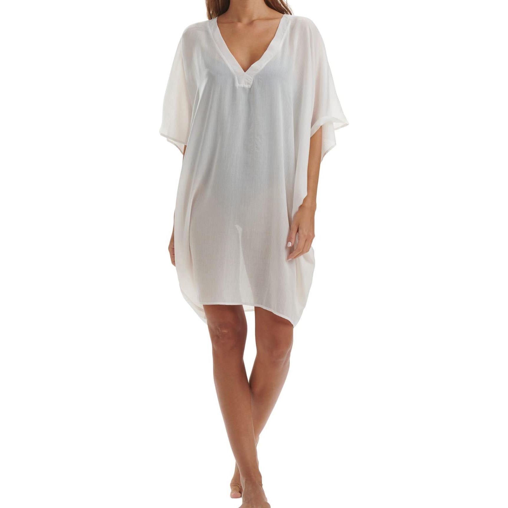 image of NWT Wolford Cover Up Short Kaftan Dress in Cream, Women's (Size Small)