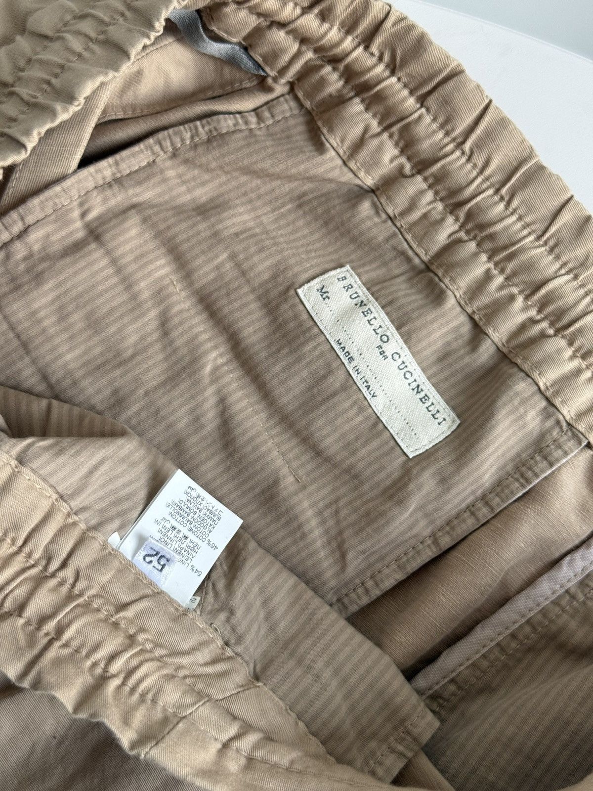 Brunello Cucinelli Brunello Cucinelli Linen Relaxed Fit Drawstring Shorts Size US 36 / EU 52 - 11 Thumbnail