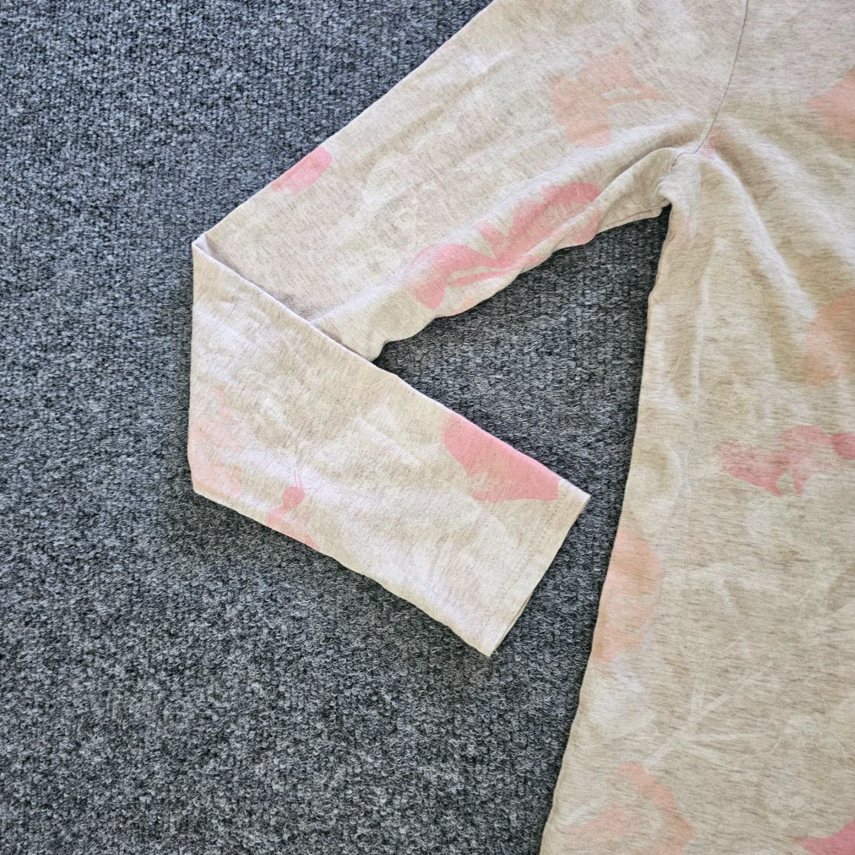J. Jill J Jill Pure Jill Top Womens XS Beige Pink Long Sleeve Crew Neck Stretch Casual Shirt Size XS / US 0-2 / IT 36-38 - 4 Thumbnail