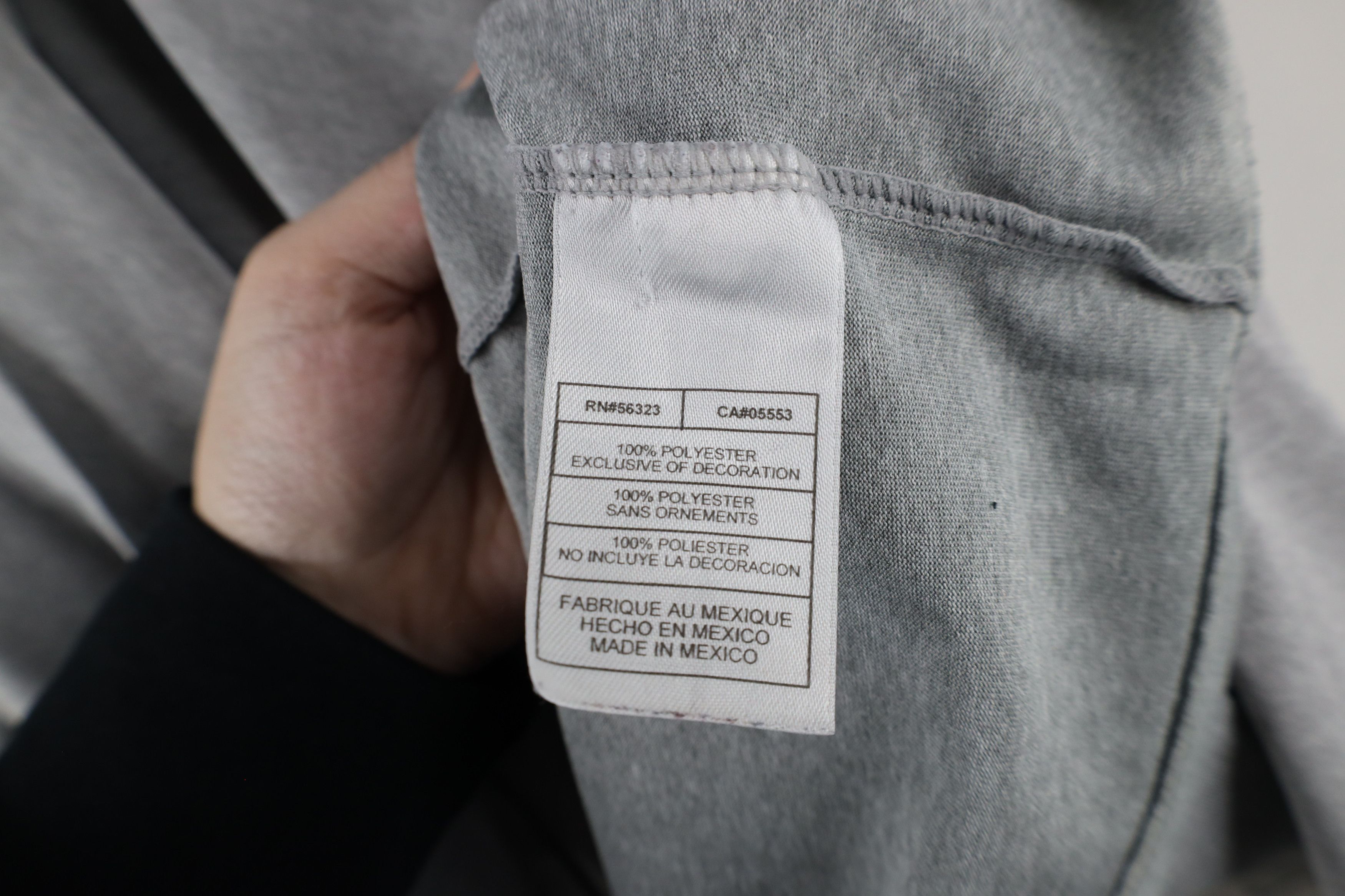 Nike × Vintage Vintage Nike Travis Scott Mini Swoosh T-Shirt Heather Gray Size US XXL / EU 58 / 5 - 9 Thumbnail