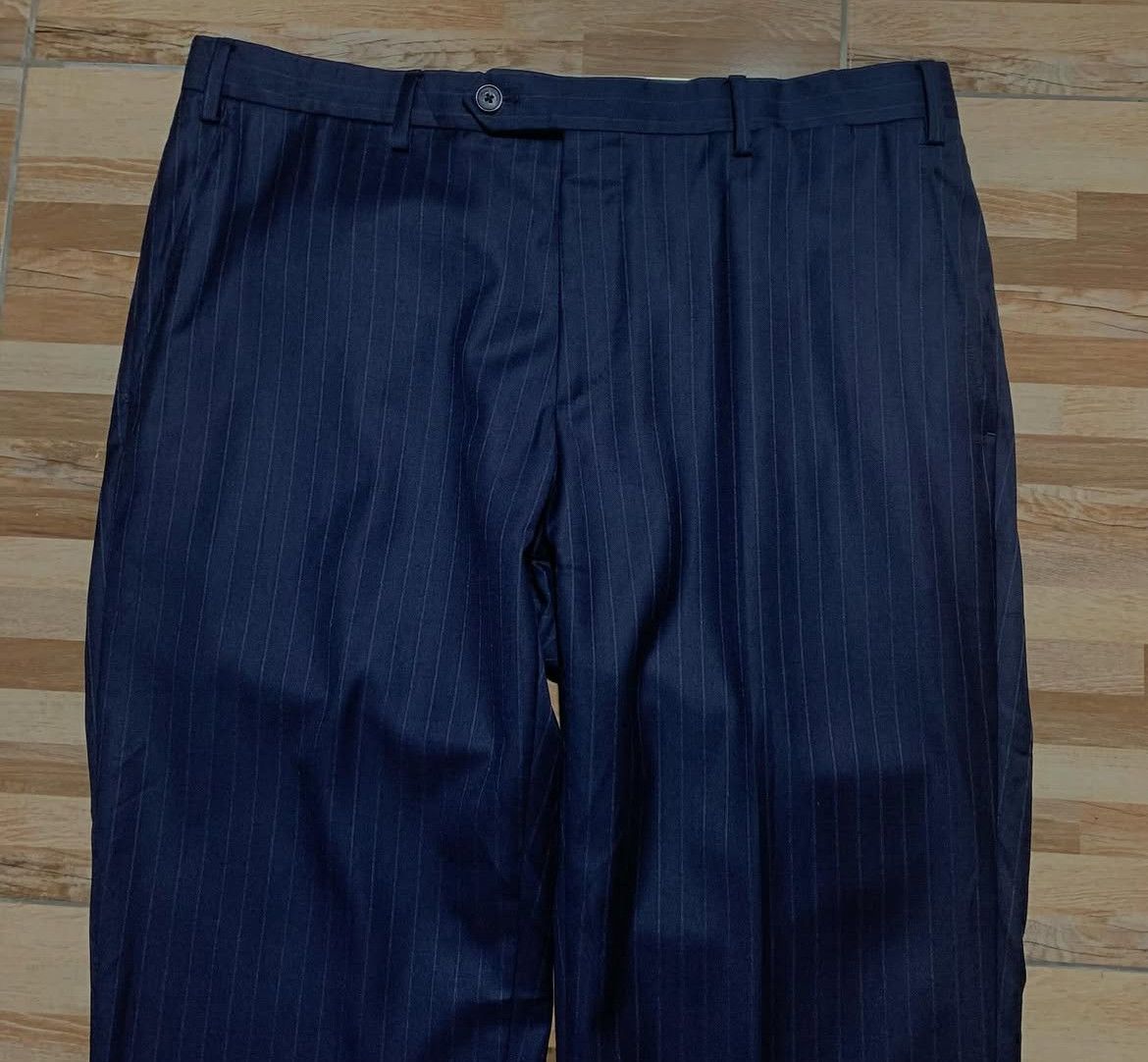 Salvatore Ferragamo 2000s Salvatore Ferragamo Stripe Trouser Pants Size US 36 / EU 52 - 3 Thumbnail