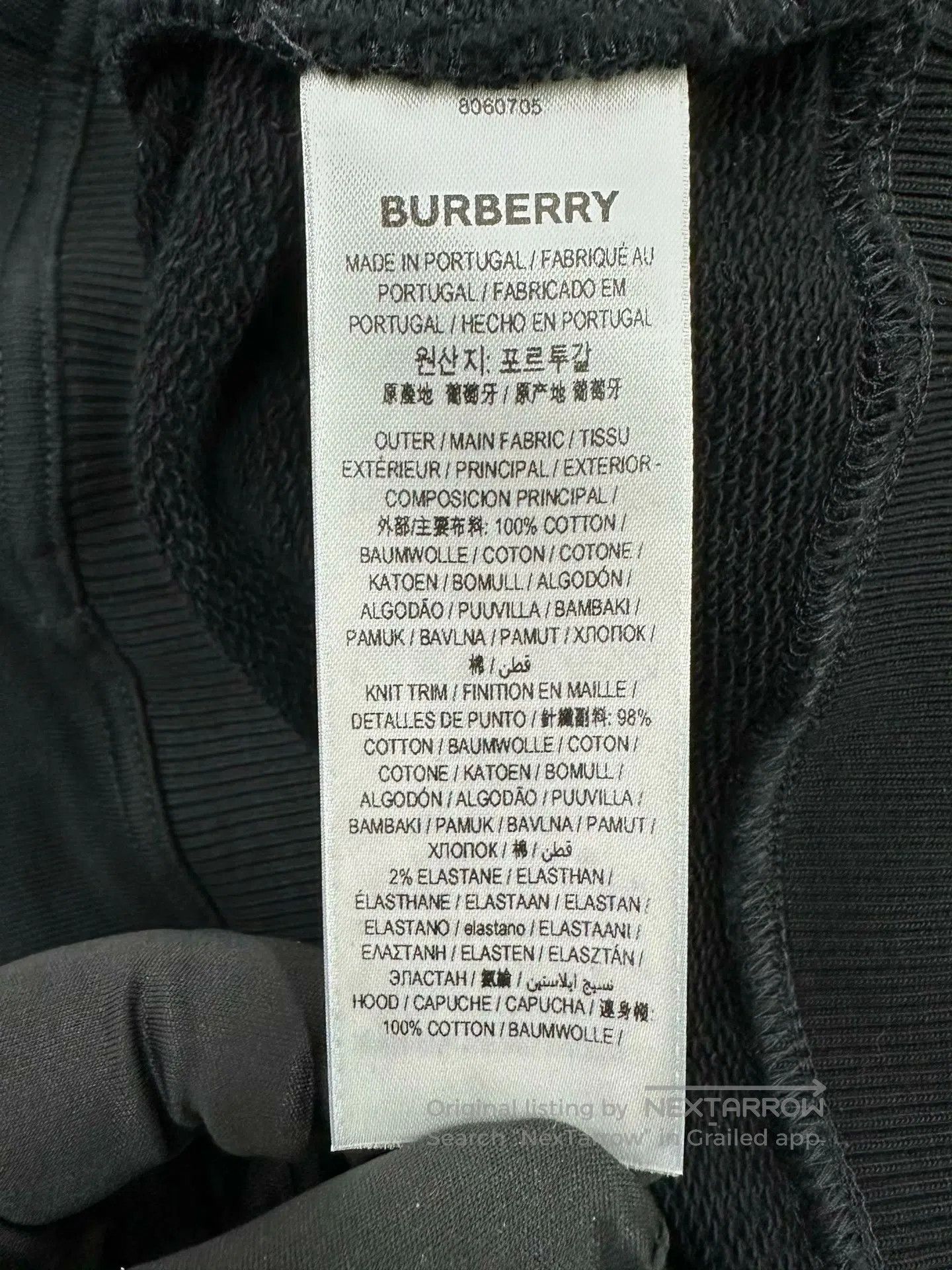 Burberry Burberry Black Zip-Up Plaid Hooded Sweatshirt Jacket| Size M / US 6-8 / IT 42-44 - 4 Thumbnail
