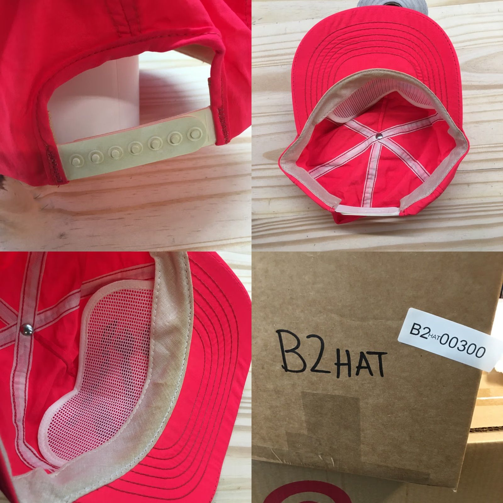 Vintage Snap On Baseball Hat Men Pink One Size Adjustable Curved Brim Embroidered Logo Size ONE SIZE - 8 Thumbnail