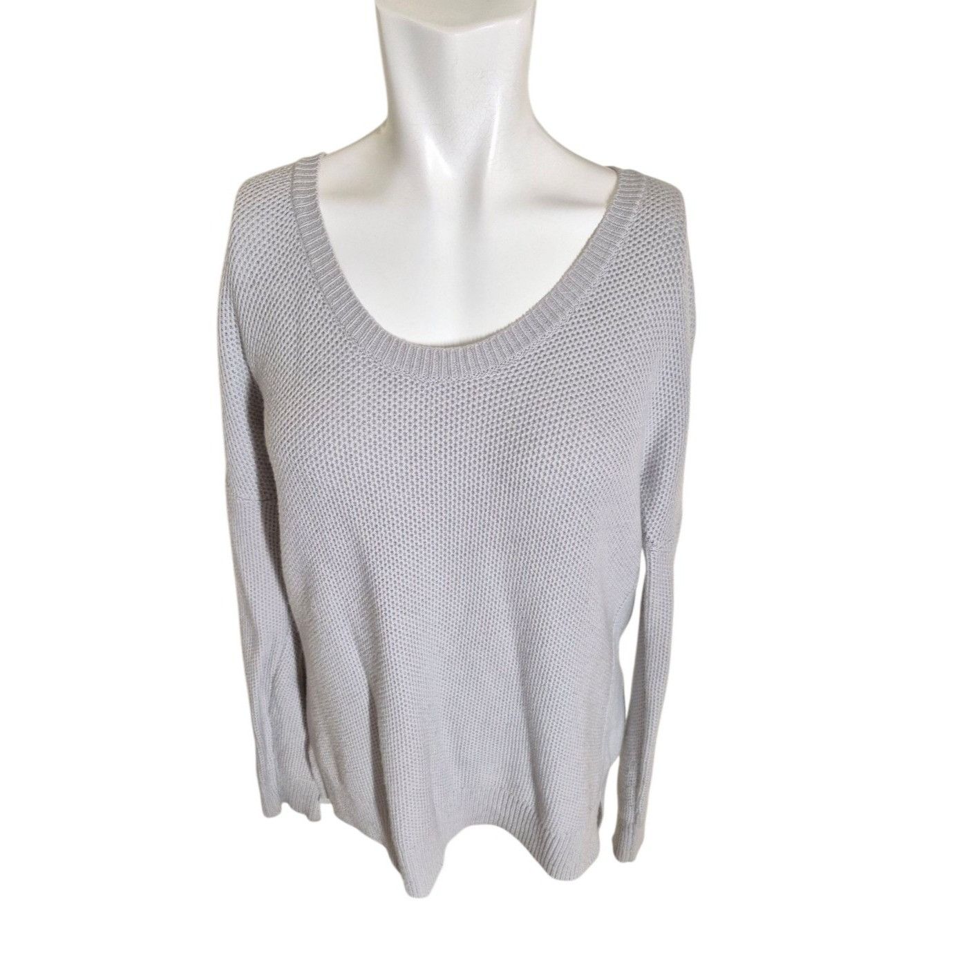 Gap GAP Body Wool Sweater Oversized Textured Scoop Neck Sweater Size XS / US 0-2 / IT 36-38 - 1 Thumbnail