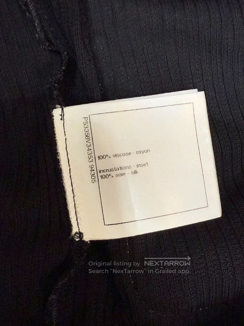 Chanel Chanel White large pocket black V-neck sleeveless skirt Size XXS / US 00 / IT 34 - 8 Thumbnail