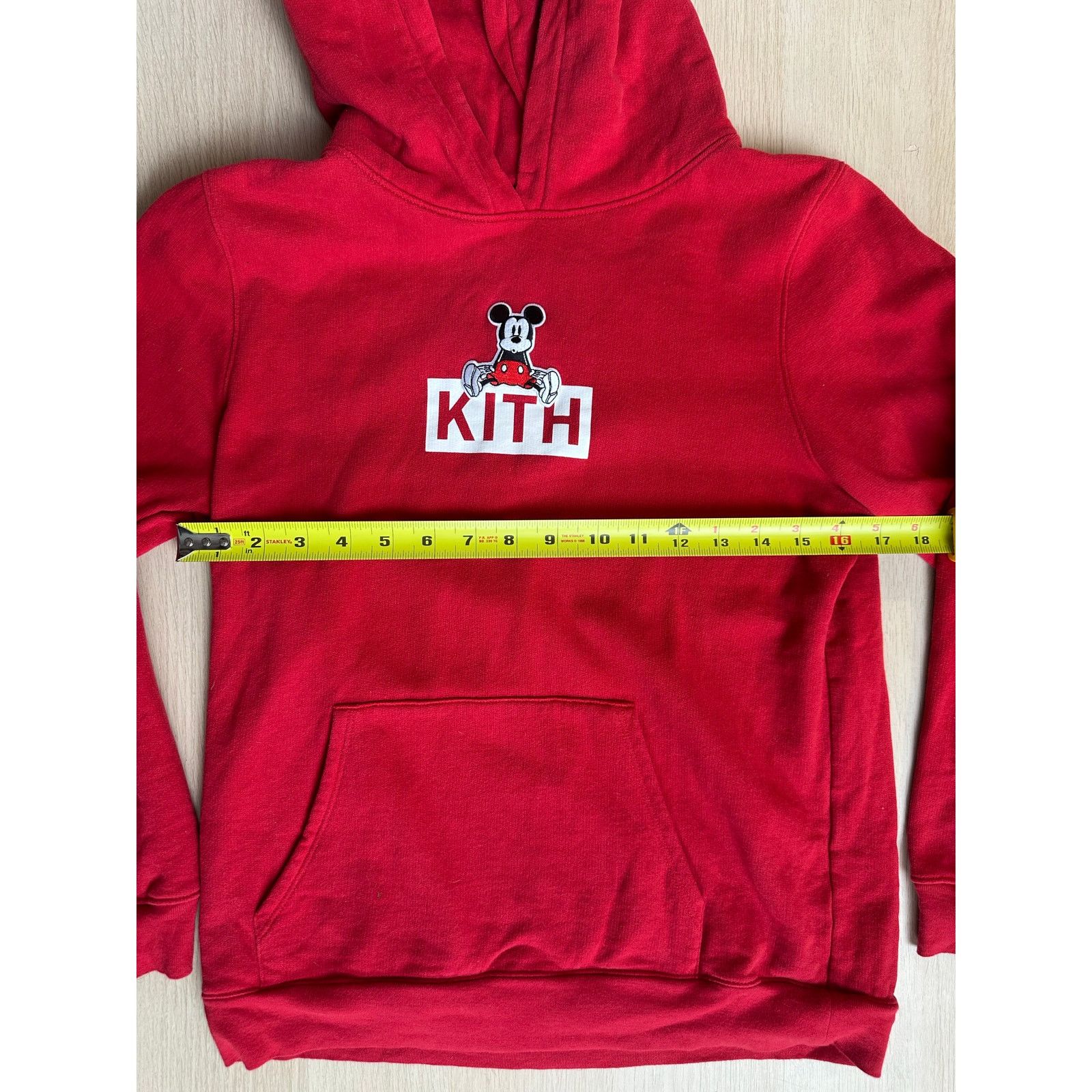 Kith KITH x Disney Mickey Mouse Red Hoodie - Size 12 Kids - Mint Size XL / US 12-14 / IT 48-50 - 3 Thumbnail