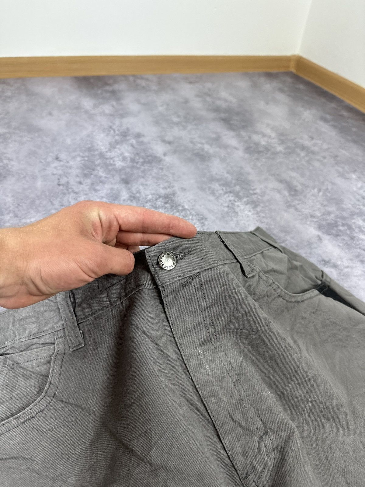 Dickies Vintage Dickies Baggy Faded Grey USA Hype Cargo Work Shorts Size US 36 / EU 52 - 11 Thumbnail