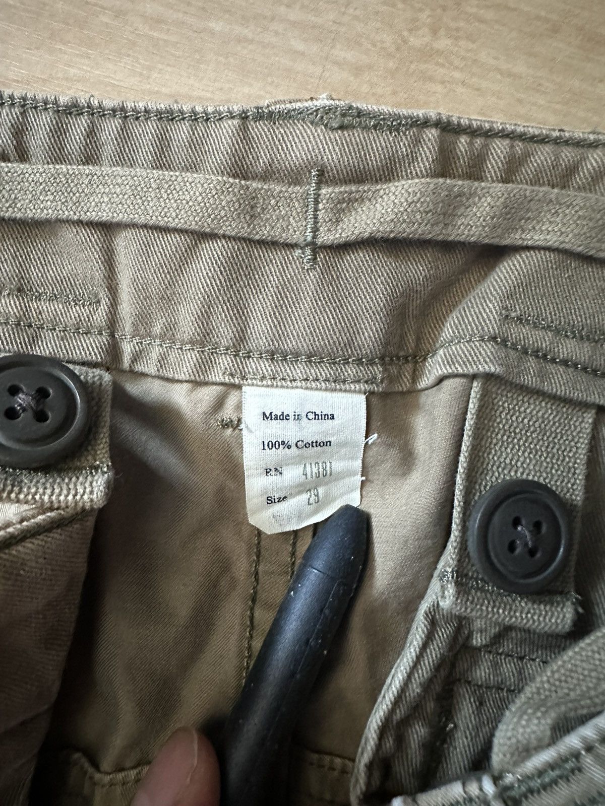 RRL Ralph Lauren RRL khaki cargo military pant Size US 29 - 11 Thumbnail