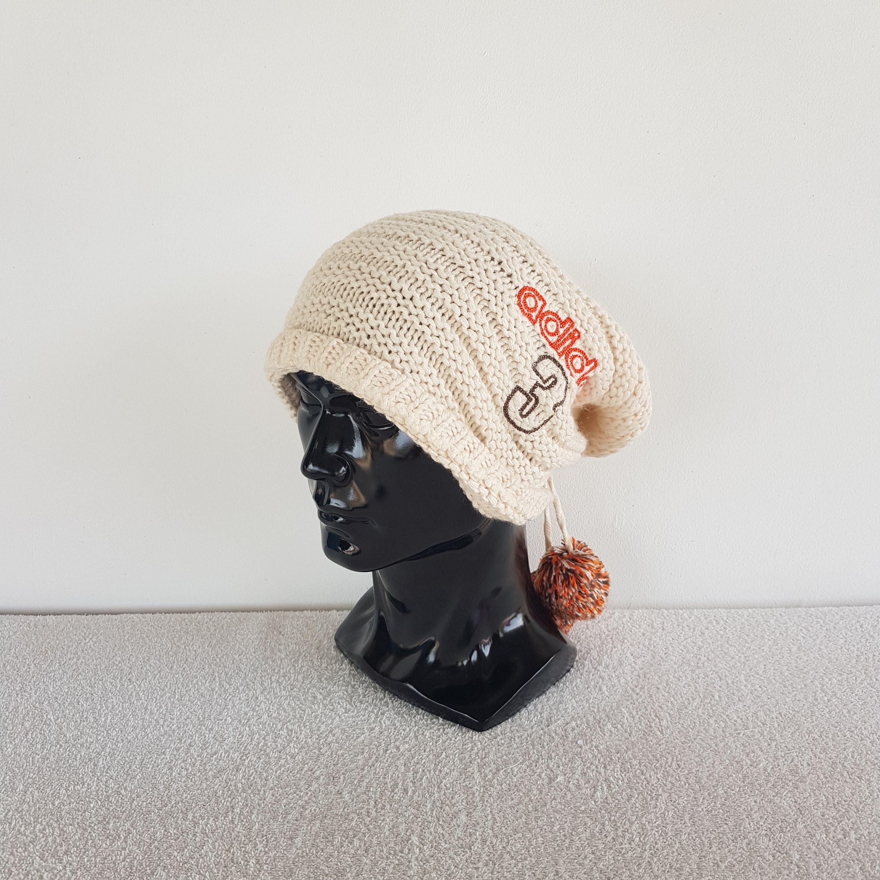 Adidas Vintage Adidas Beanie Fair Isle Ribbed Knit Snow Caps Hats. Size ONE SIZE - 1 Thumbnail