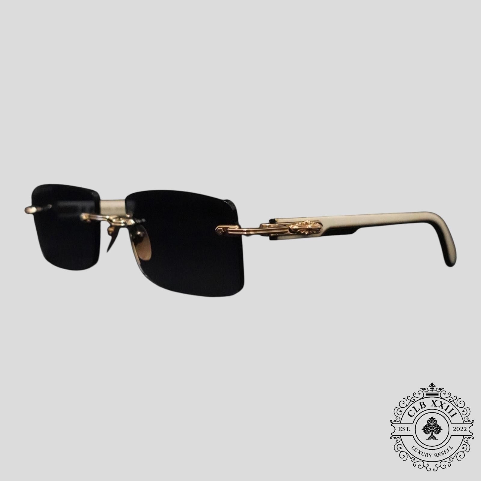 Chrome Hearts Chrome Hearts Deep II Sunglasses in White/Gold Size ONE SIZE - 1 Thumbnail