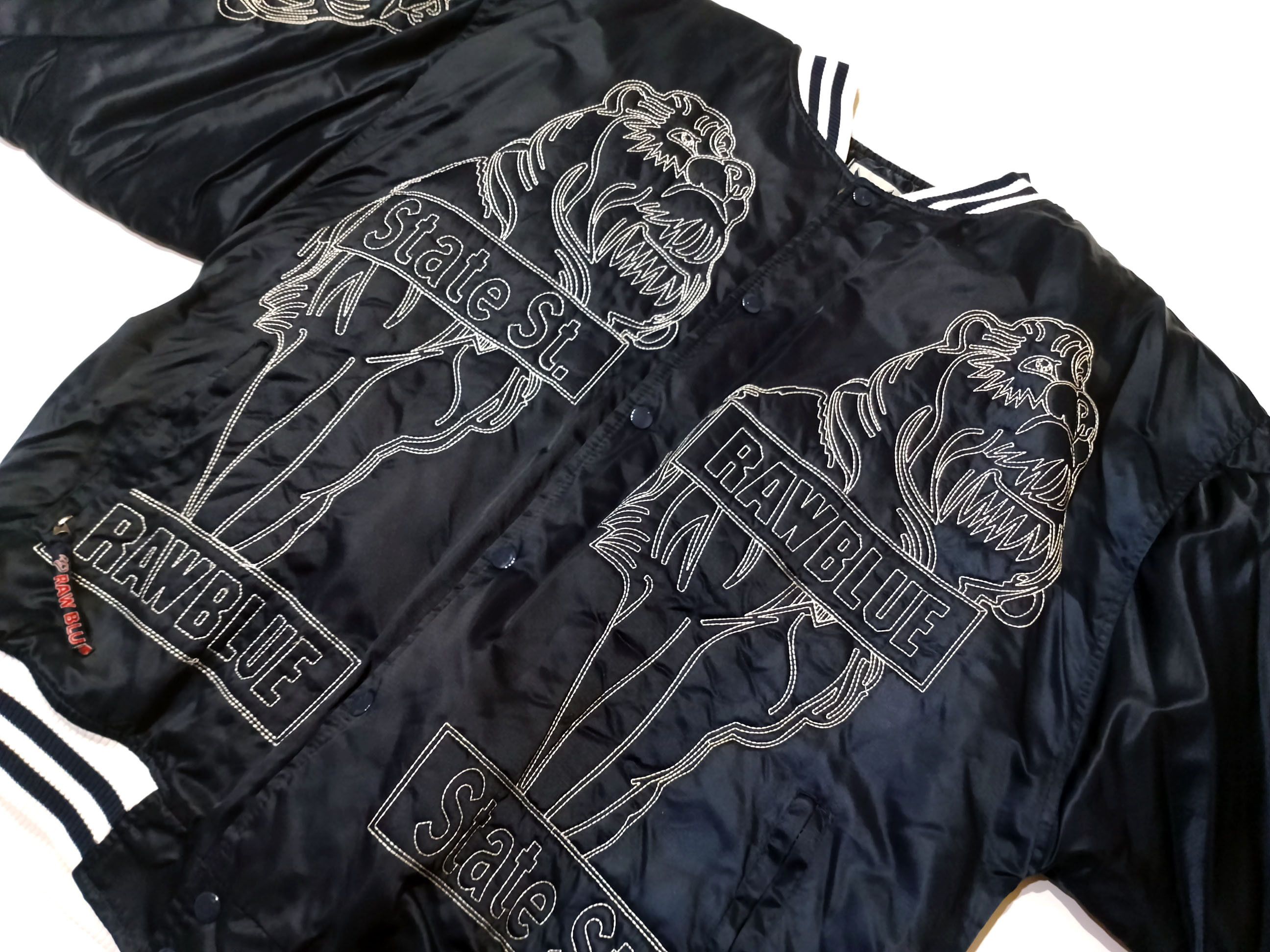 Other Raw Blue Vintage Embroidered Bomber Jacket XL Size US XL / EU 56 / 4 - 3 Thumbnail