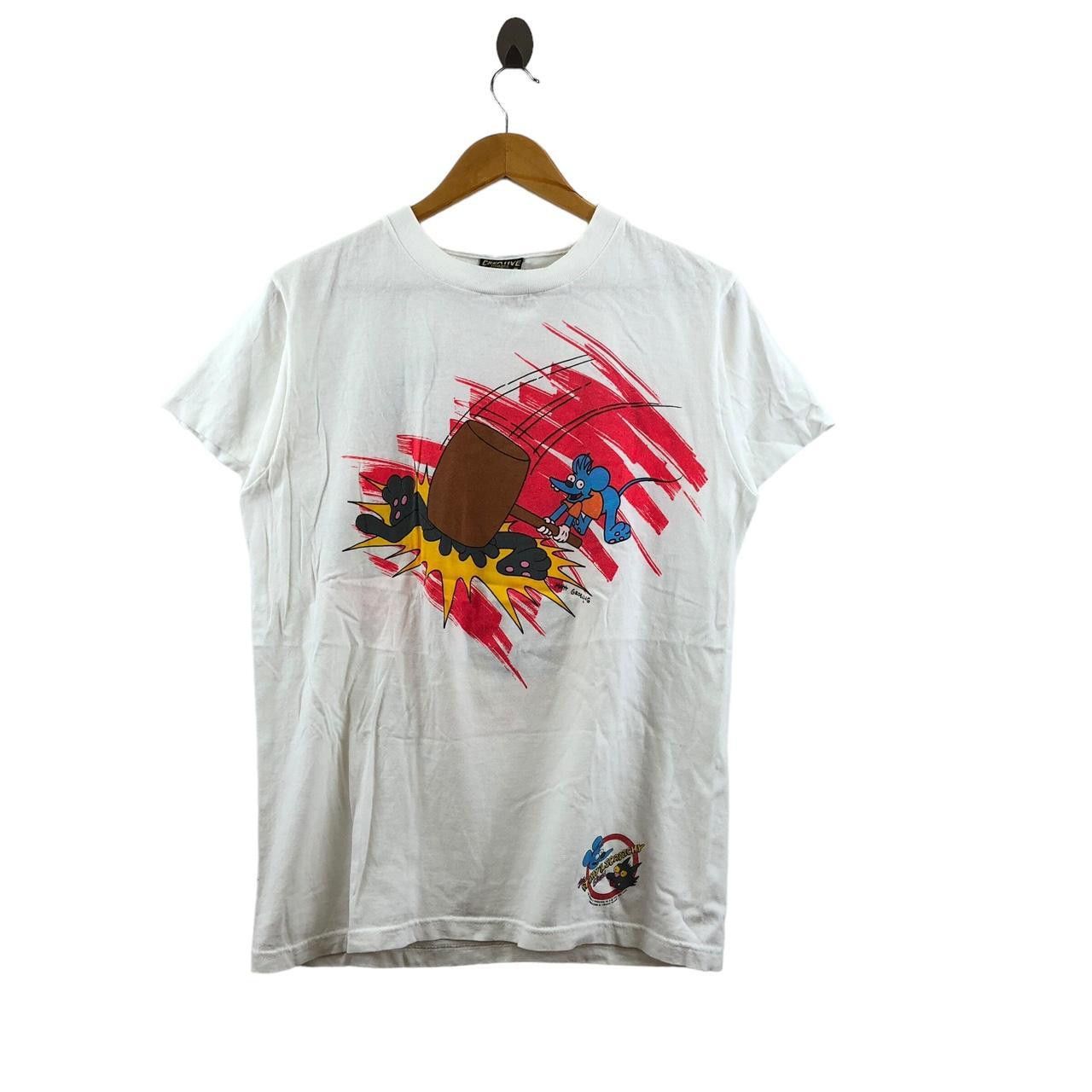 Vintage Vintage THE SIMPSONS Itchy & Scratchy Tee Shirt Krusty Clown Size M / US 6-8 / IT 42-44 - 1 Thumbnail