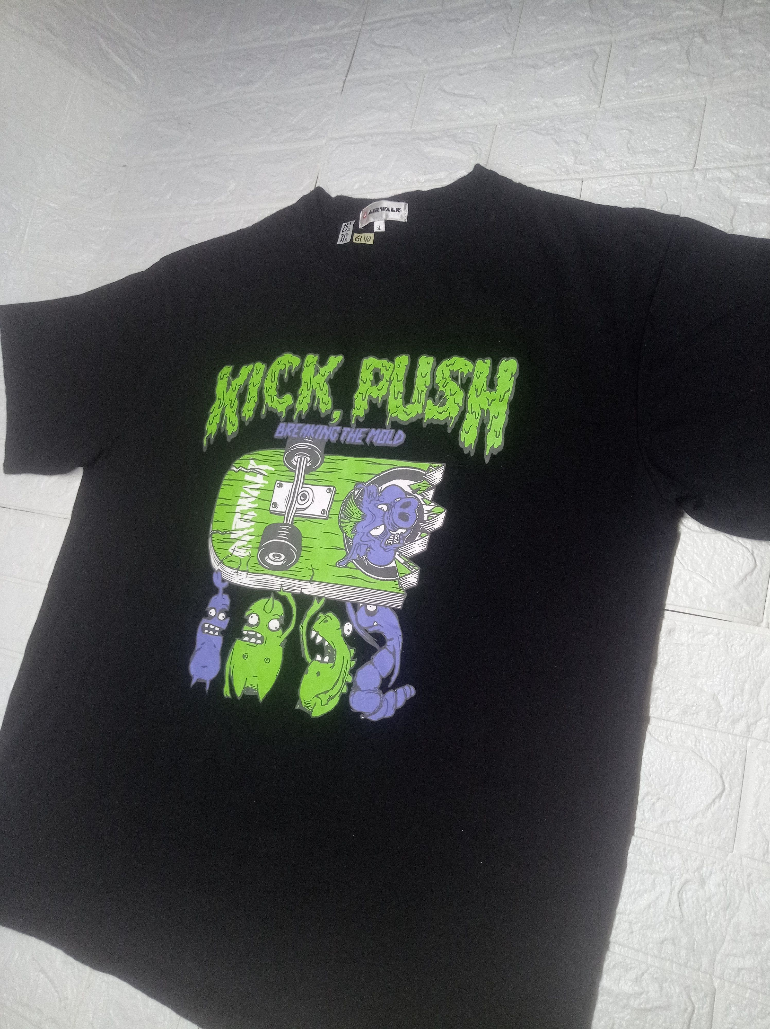Airwalk Airwalk kick push skate gang grafic tee Size US XXL / EU 58 / 5 - 3 Thumbnail