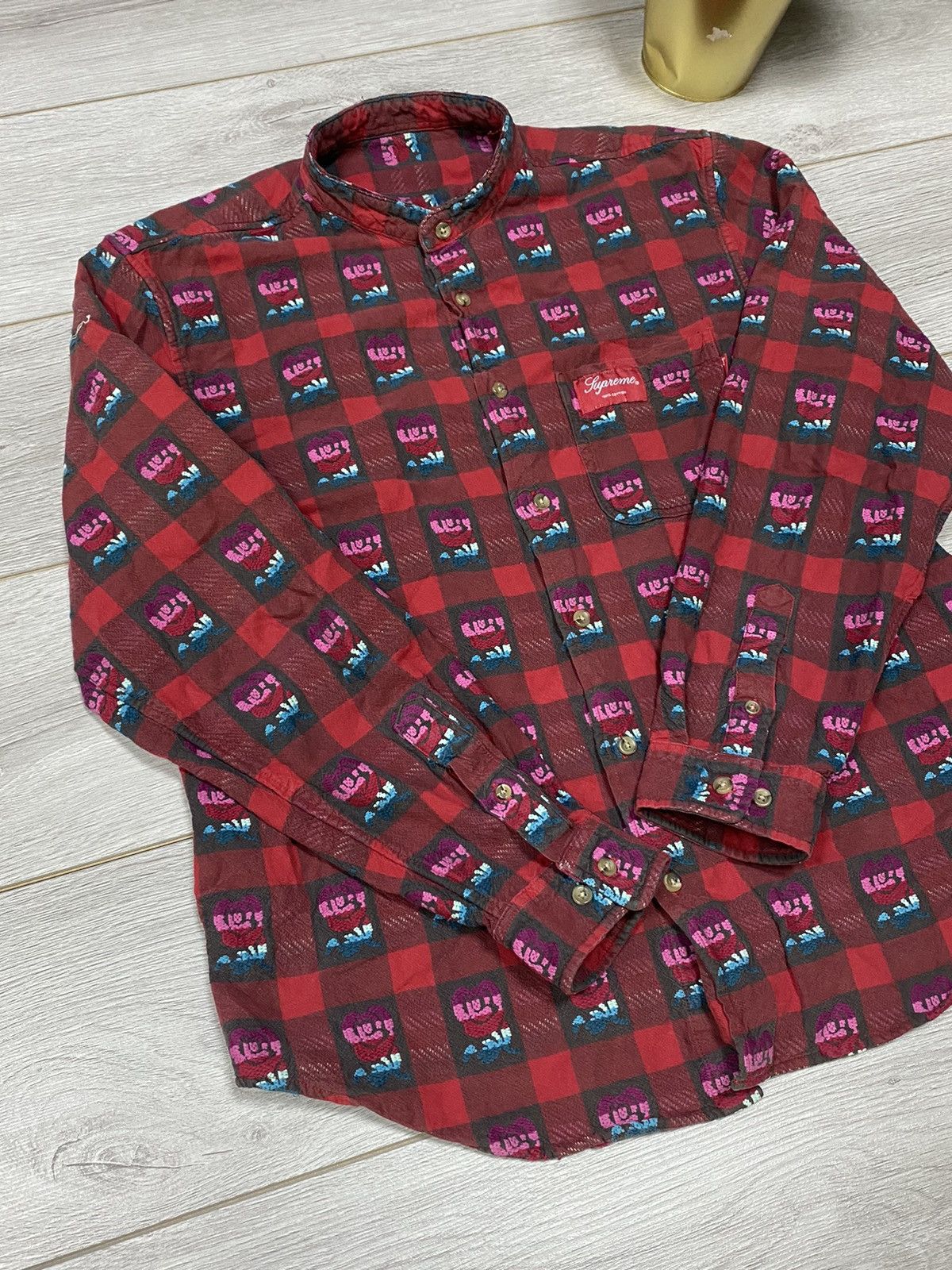 Supreme Supreme flannel🌹rose thick shirt vintage plaid buttons usa Size US M / EU 48-50 / 2 - 10 Thumbnail