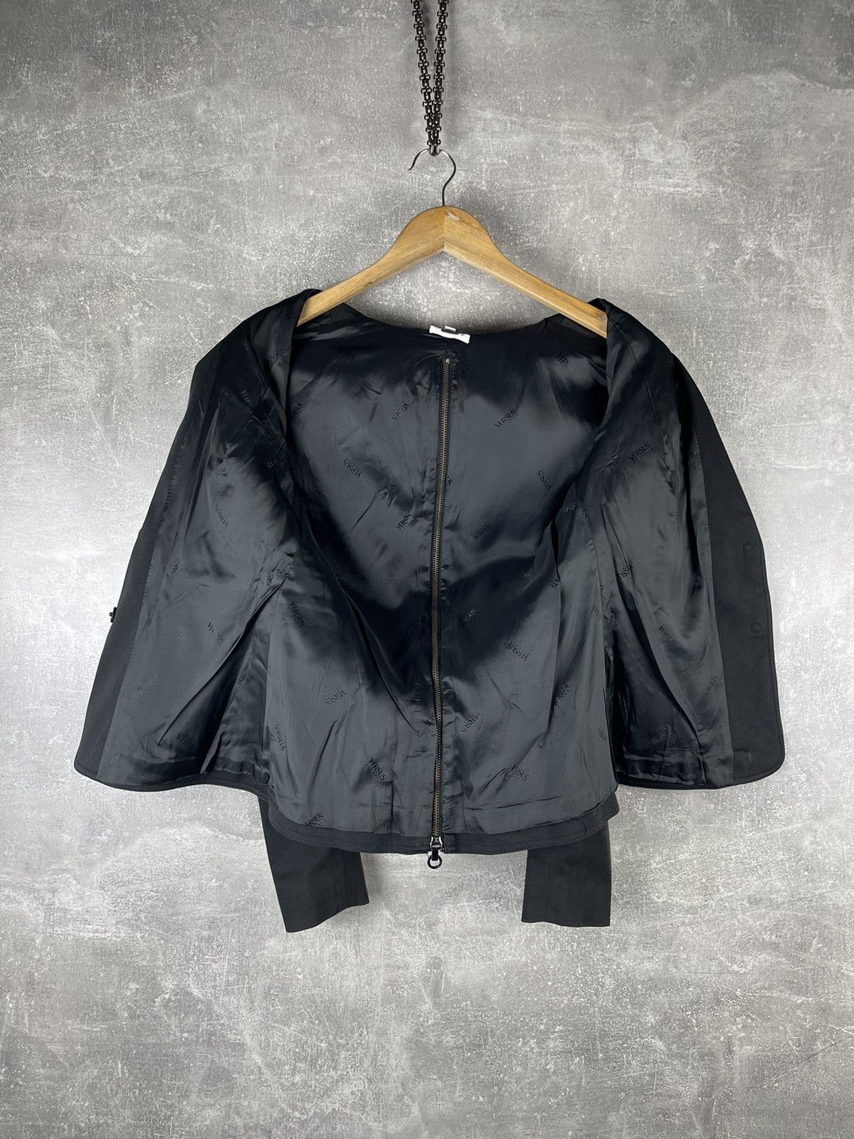 Versus Versace Versus Versace Archive 00s Black Zip Detail Tailored Jacket Size S / US 4 / IT 40 - 10 Thumbnail