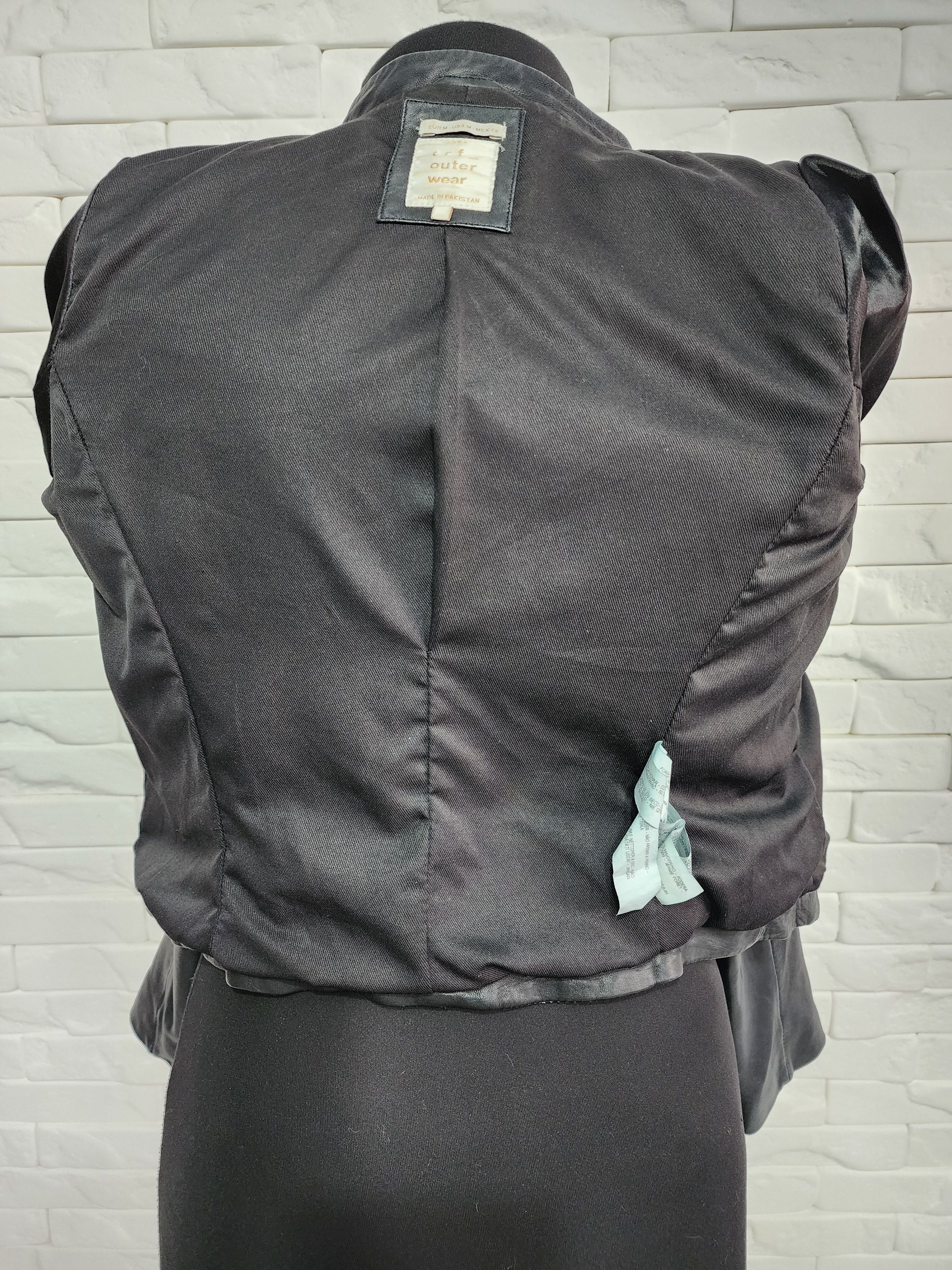 Genuine Leather Black leather women's jacket. Size S / US 4 / IT 40 - 6 Thumbnail