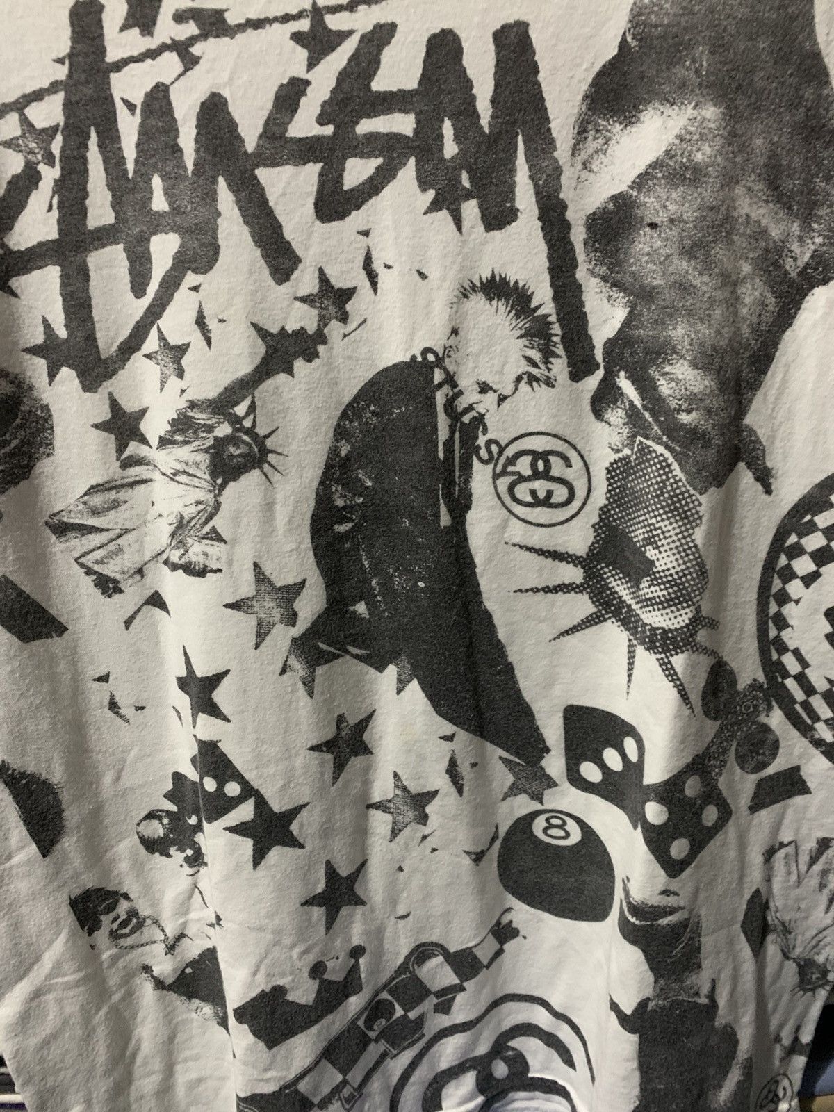 Stussy Vintage Stussy Overprint Graphic Tee Size US M / EU 48-50 / 2 - 2 Thumbnail