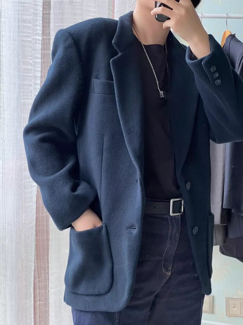 Yohji Yamamoto Yohji Yamamoto size m Antique woolen blazer 2504-Nextarrow Size 36R - 2 Thumbnail
