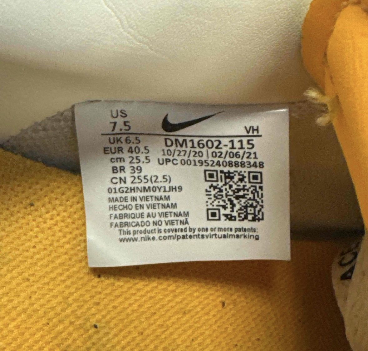 Nike Dunk Low Off-White Lot 02/50 Size US 7.5 / EU 40-41 - 6 Thumbnail