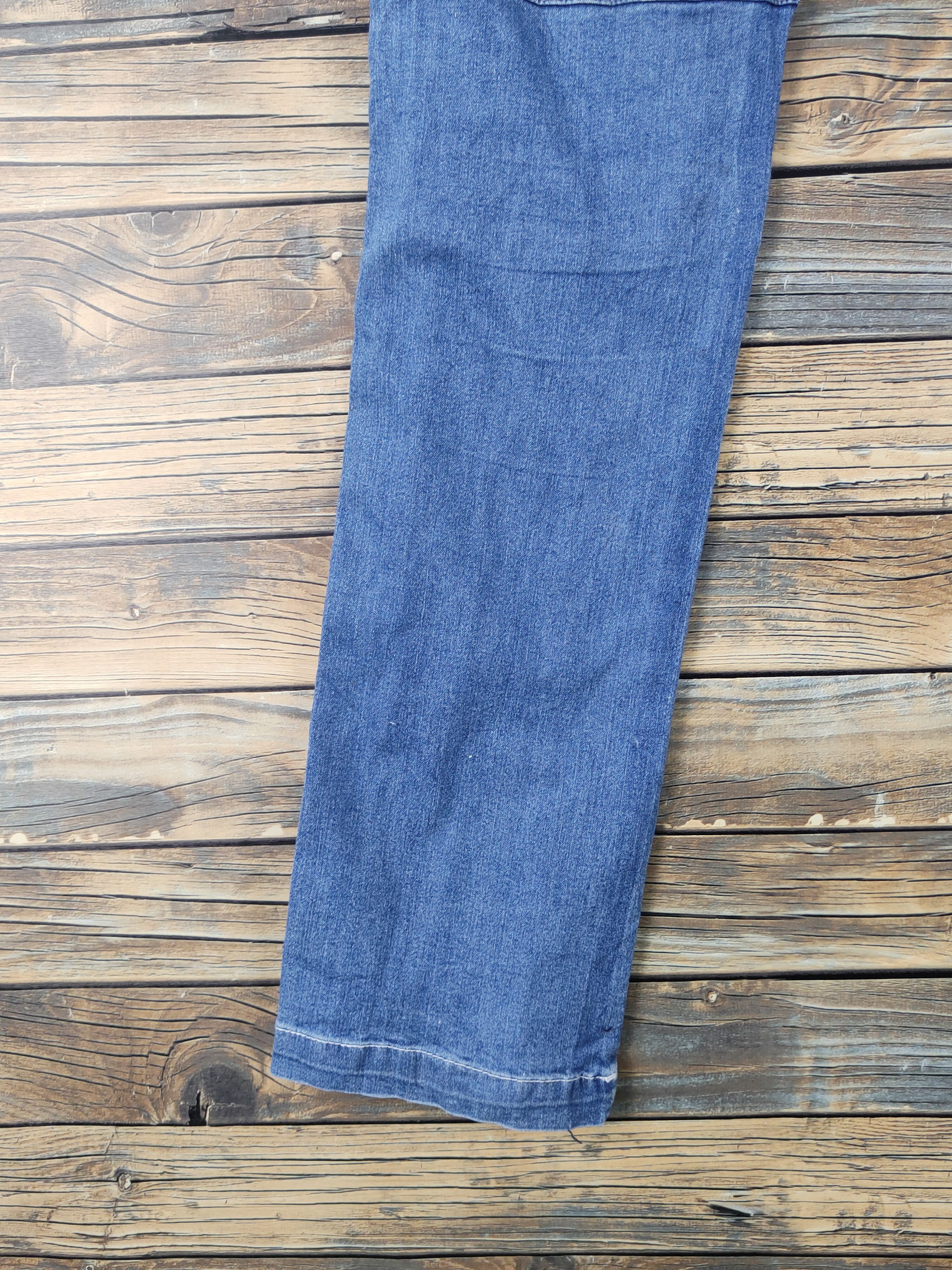 Japanese Brand Tora Blue Distressed Ripped multipocket denim Jeans #W1963 Size US 32 / EU 48 - 12 Thumbnail