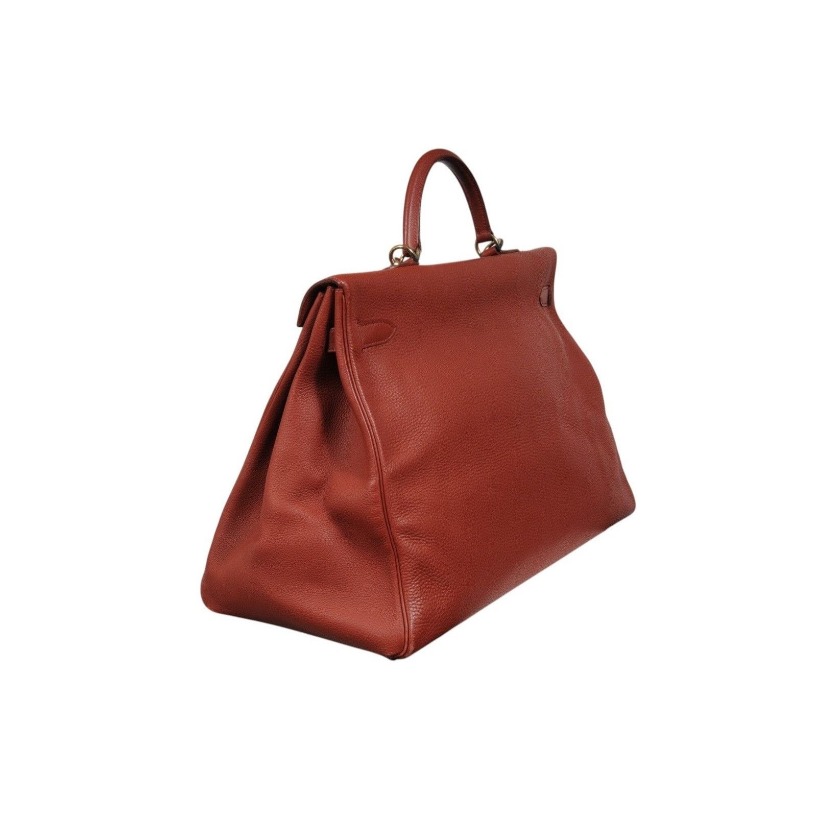 Hermes Vintage Kelly 50 Red Bordeaux Gold Hardware Travel Ca Size ONE SIZE - 4 Thumbnail