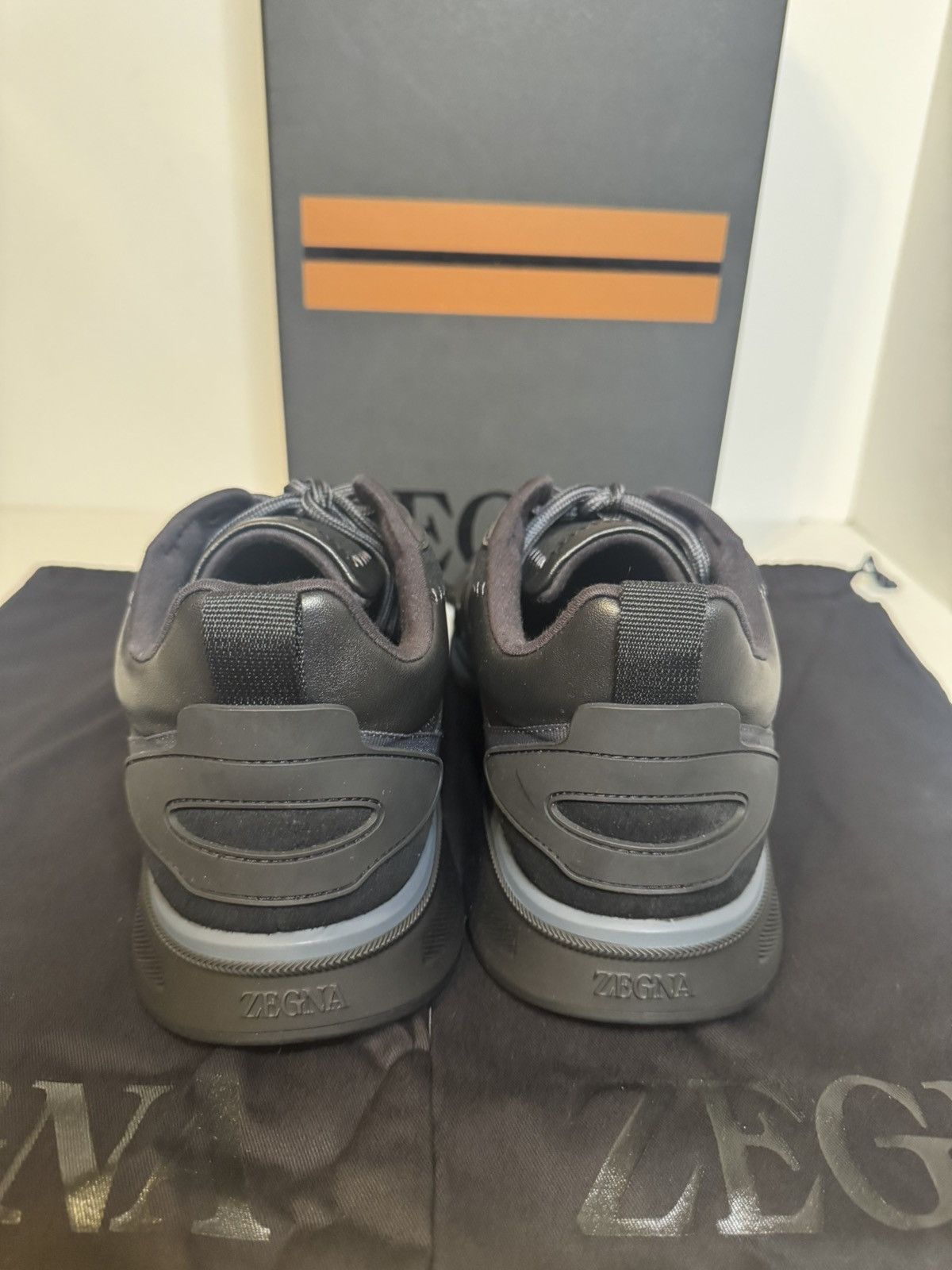 Ermenegildo Zegna Zegna UTE Trainer Sneakers Black Size 7.5 US New W/ Box Size US 7.5 / EU 40-41 - 4 Thumbnail