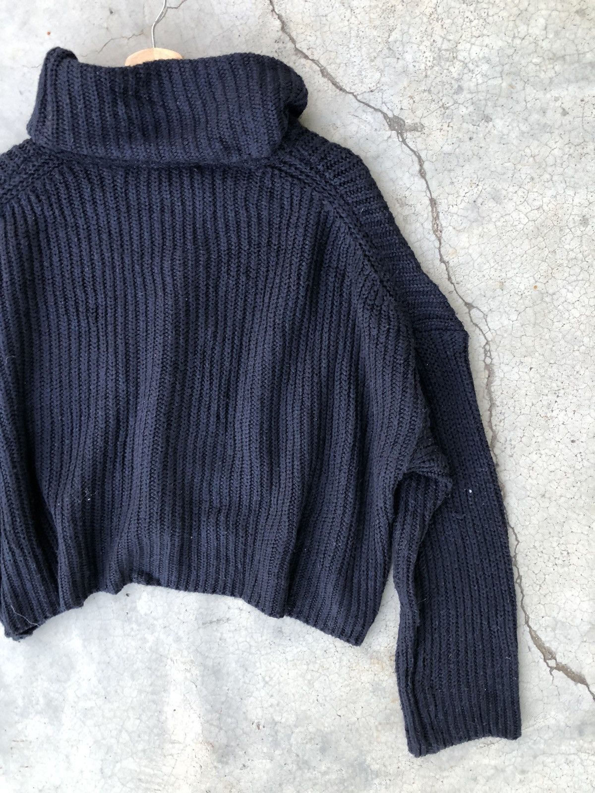 Homespun Knitwear × Zara 🔴ZARA Turtle Neck Crop Top Baggie Knitted Sweate Size XXL / US 16-18 / IT 52-54 - 10 Thumbnail