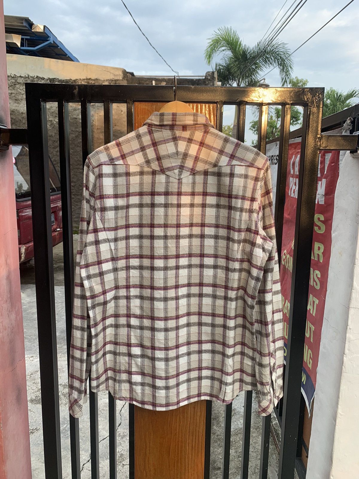 Designer × Japanese Brand × Nicole Club Nicole Club For Men Plaid Western Shirt Size US L / EU 52-54 / 3 - 4 Thumbnail